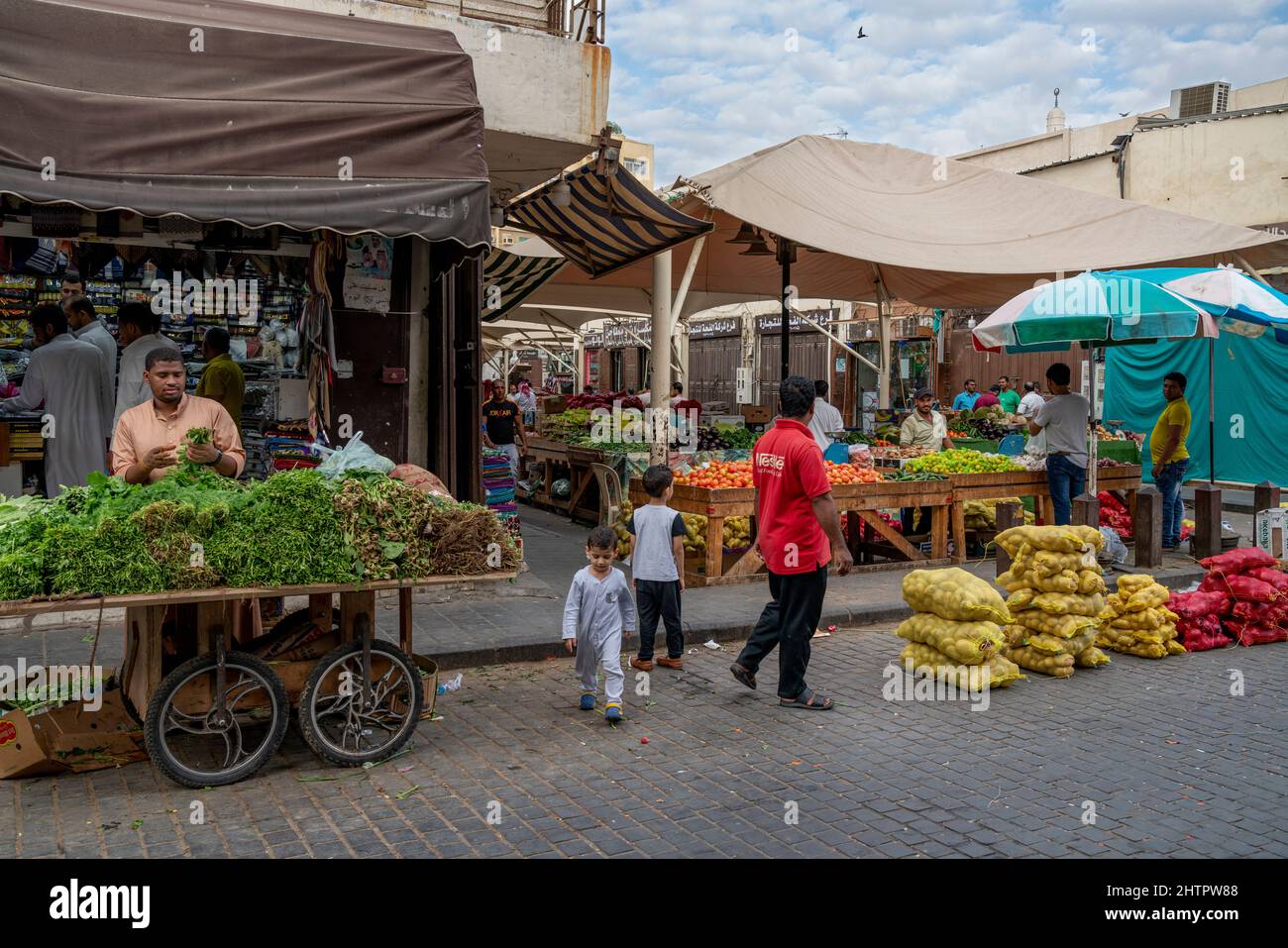 Marché des fruits et légumes dans la vieille ville de Jeddah, Arabie Saoudite. (CTK photo/Ondrej Zaroba) Banque D'Images