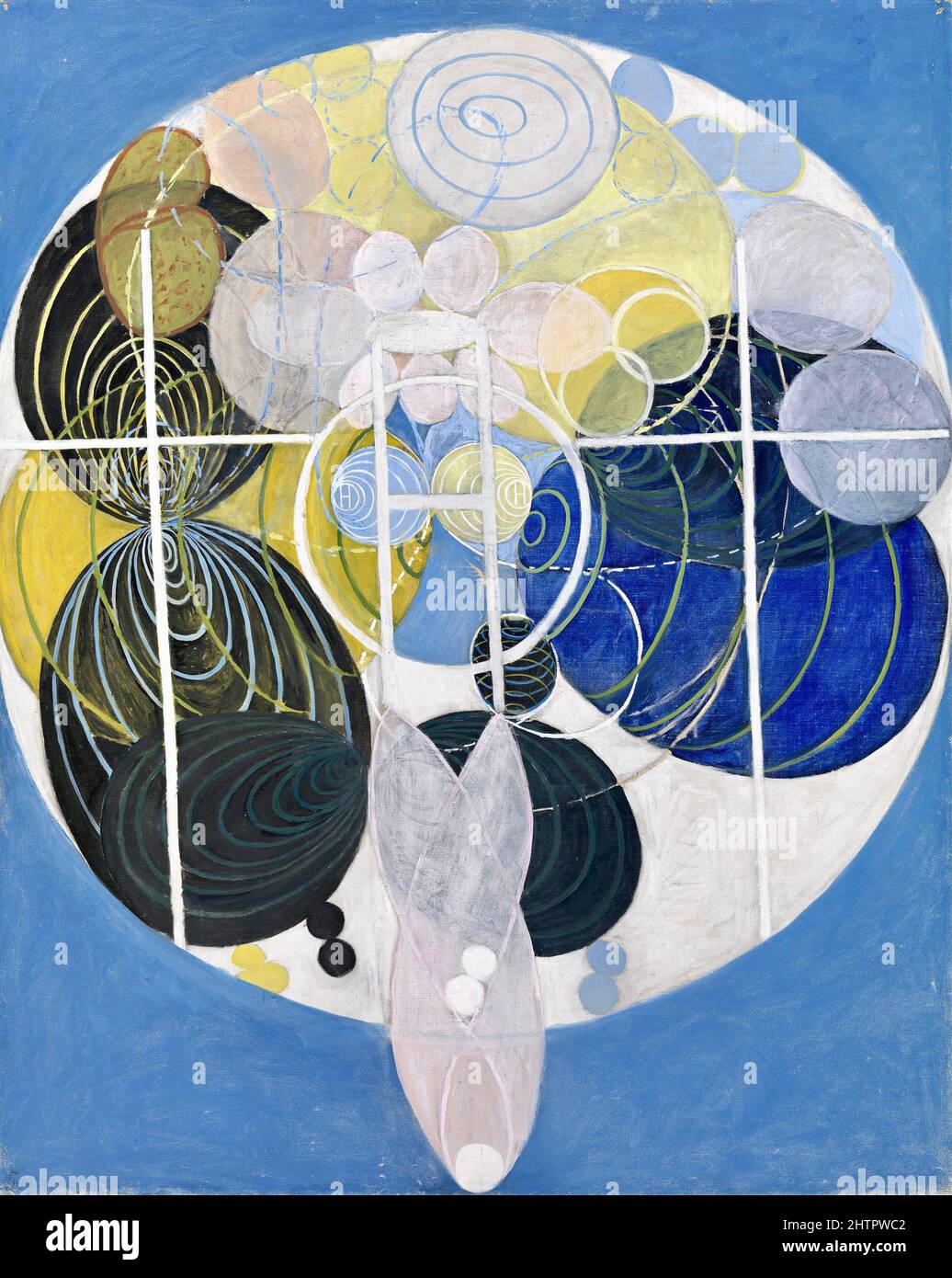 Hilma af Klint - Grande figure peinture n° 5 Banque D'Images