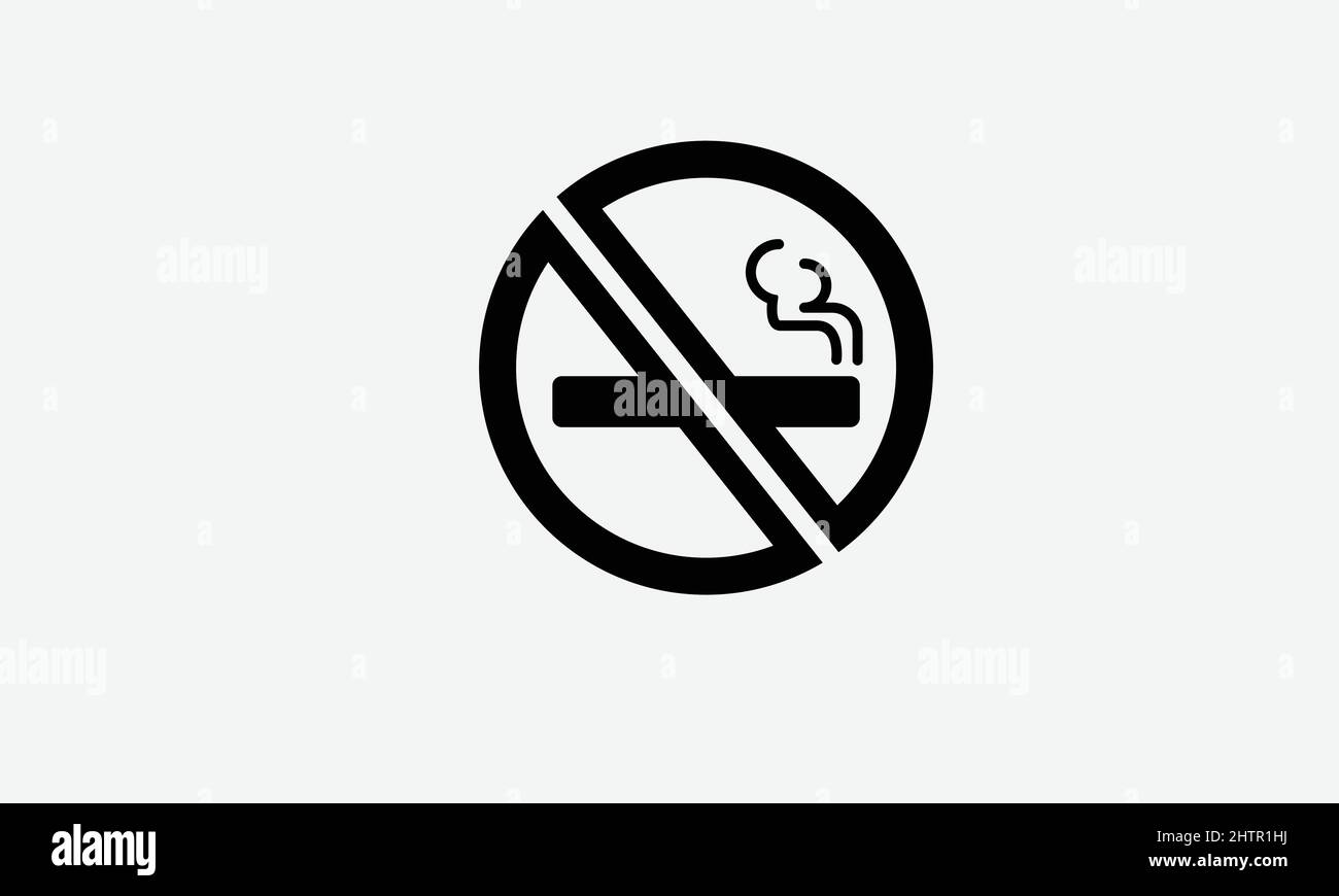 icône de vecteur de cigarette, pas de fumer dans le design plat tendance Illustration de Vecteur