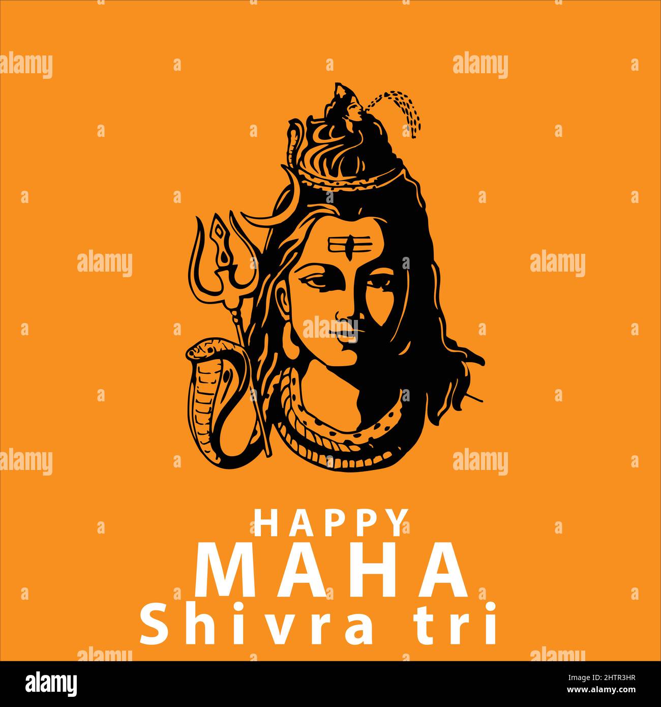 lord shiv shankar silhouette de fond pour maha shivratri Illustration de Vecteur