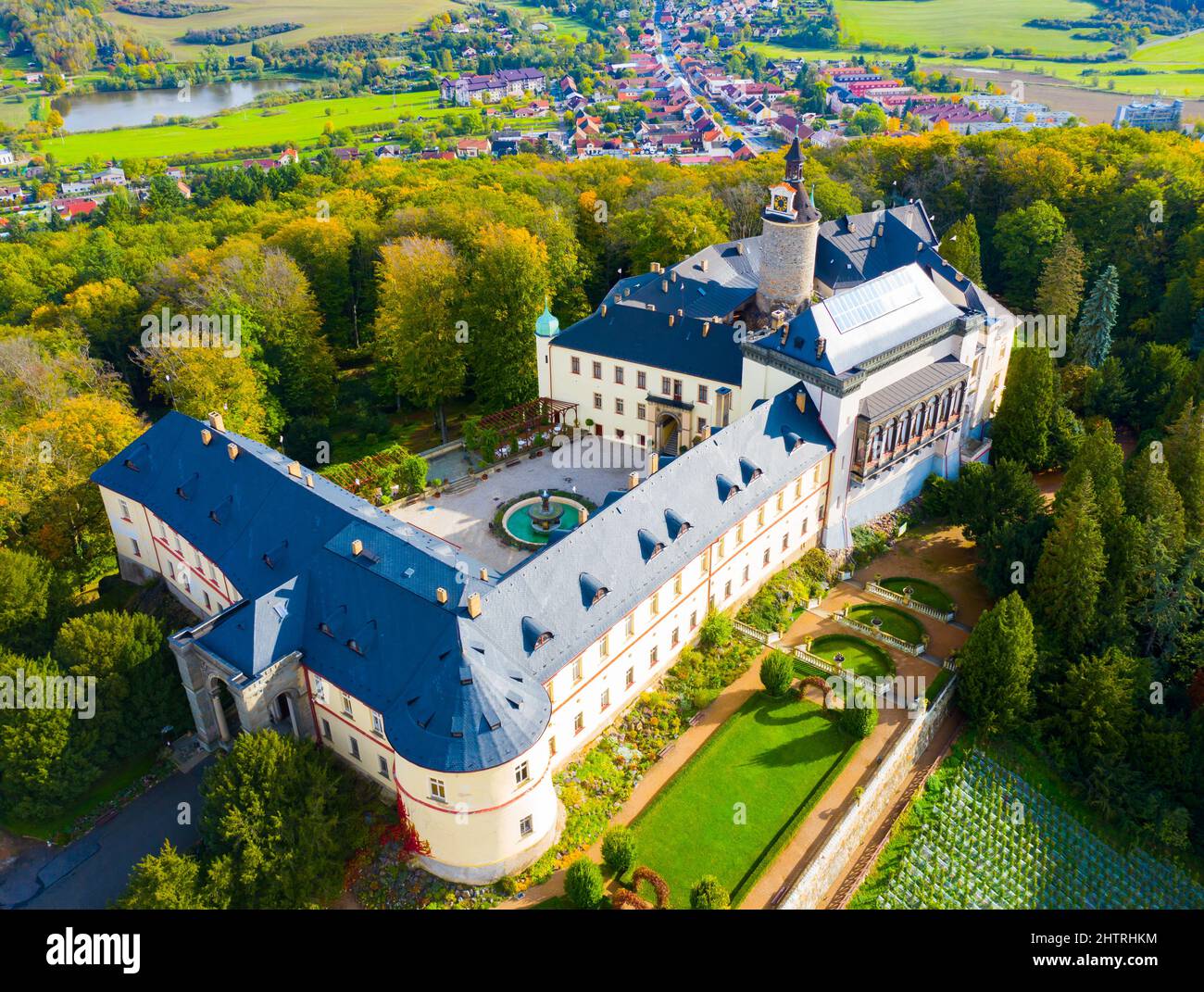 Château de Zbiroh, région de Pilsen, République tchèque Banque D'Images