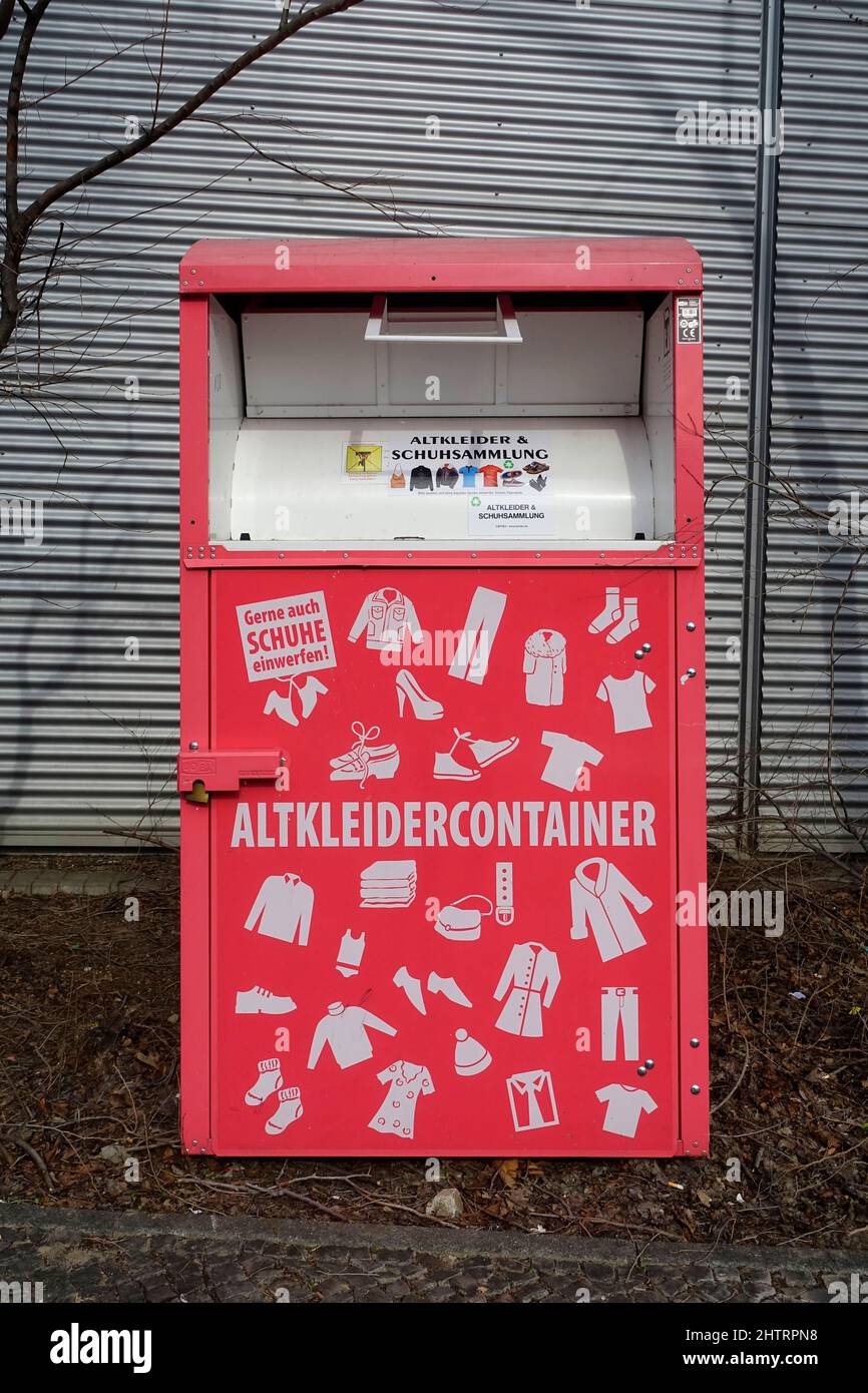 Boîte de collecte de Cavtex, Moabit, Berlin, Allemagne Banque D'Images
