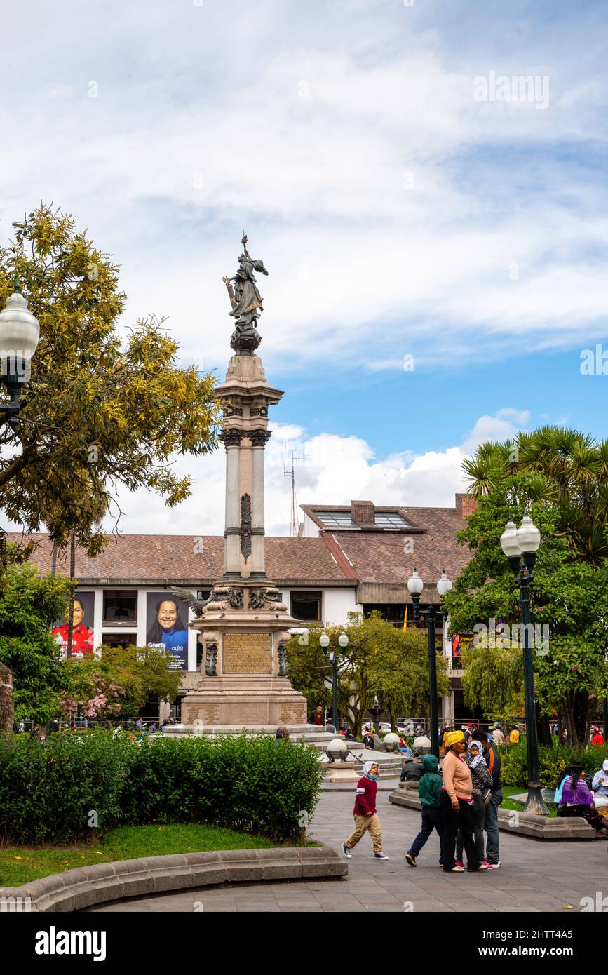 Monumento a los Hroes del 10 de Agosto, Quito, Equateur Banque D'Images