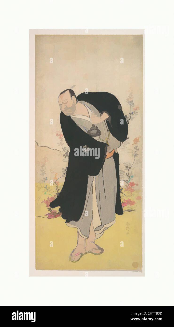 Art inspiré par l'acteur Kabuki Nakayama Kojūrō VI, 六代目中山小十郎, période Edo (1615–1868), 1786, Japon, Imprimé en polychrome sur bois; encre et couleur sur papier, 12 5/8 x 5 3/4 po. (32,1 x 14,6 cm), tirages, Katsukawa Shunkō (japonais, 1743–1812, œuvres classiques modernisées par Artotop avec une touche de modernité. Formes, couleur et valeur, impact visuel accrocheur sur l'art émotions par la liberté d'œuvres d'art d'une manière contemporaine. Un message intemporel qui cherche une nouvelle direction créative. Artistes qui se tournent vers le support numérique et créent le NFT Artotop Banque D'Images