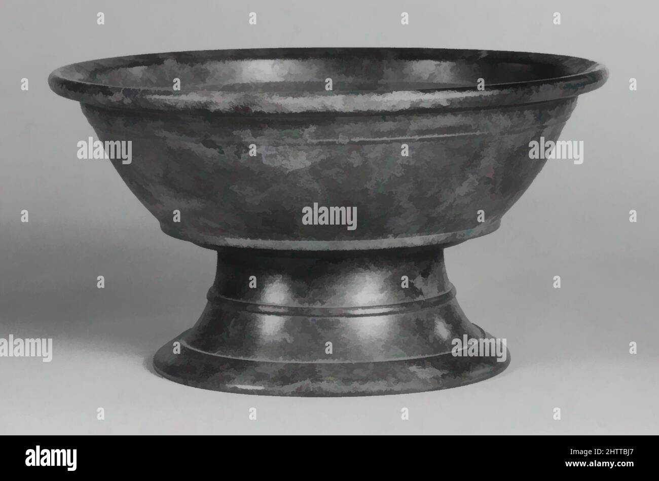 Art inspiré par Footed Vessel, 15th Century, Indonésie, Bronze, Diam. 7 3/8 po (18,7 cm) ; L. 3 13/16 po. (9,7 cm), Metalwork, oeuvres classiques modernisées par Artotop avec une touche de modernité. Formes, couleur et valeur, impact visuel accrocheur sur l'art émotions par la liberté d'œuvres d'art d'une manière contemporaine. Un message intemporel qui cherche une nouvelle direction créative. Artistes qui se tournent vers le support numérique et créent le NFT Artotop Banque D'Images