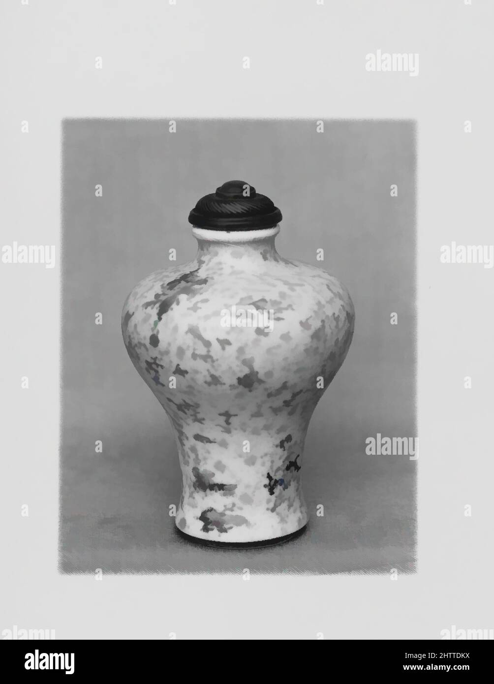 Bouteille à priser, de la dynastie Qing (1644-1911), fin du xixe siècle, la Chine, Porcelaine, H. 3 1/8 in. (7,9 cm), bouteilles de tabac à priser Banque D'Images