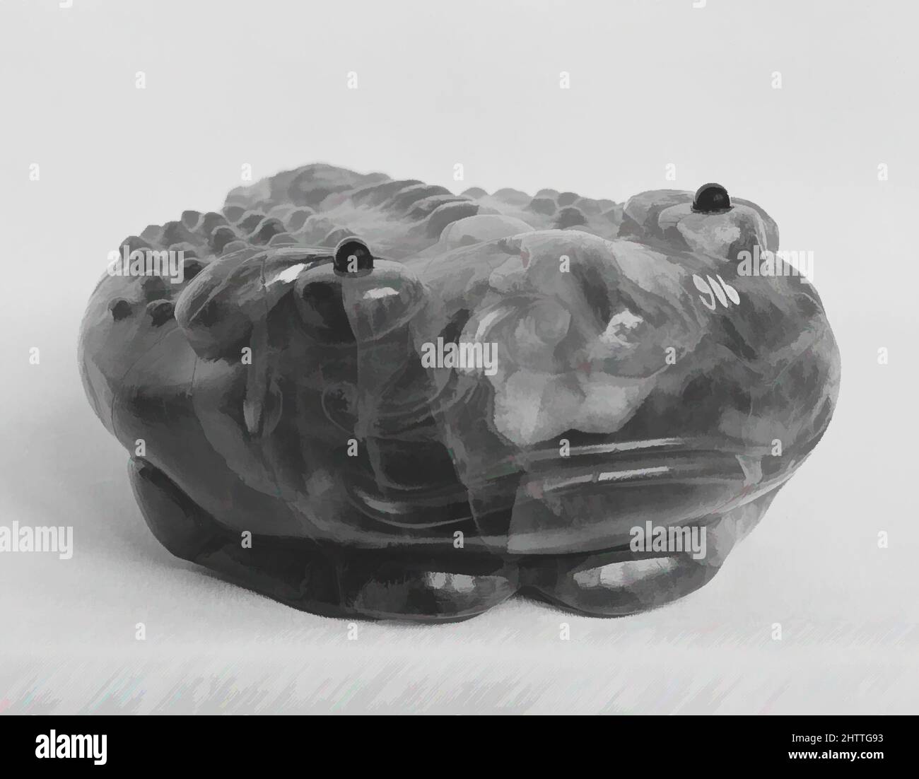 Art inspiré par la figure, 18th siècle, Chine, fluorite, H. 2 po. (5,1 cm) ; avec 5 1/4 po (13,3 cm), Hardstone, oeuvres classiques modernisées par Artotop avec une touche de modernité. Formes, couleur et valeur, impact visuel accrocheur sur l'art émotions par la liberté d'œuvres d'art d'une manière contemporaine. Un message intemporel qui cherche une nouvelle direction créative. Artistes qui se tournent vers le support numérique et créent le NFT Artotop Banque D'Images