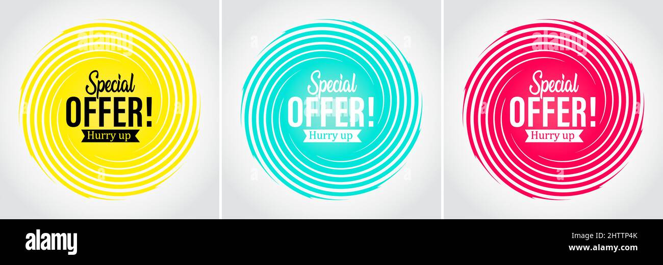 Offre spéciale, modèle de conception, méga vente, bannière de vente, vente flash, illustration modifiable du vecteur de bannière Illustration de Vecteur