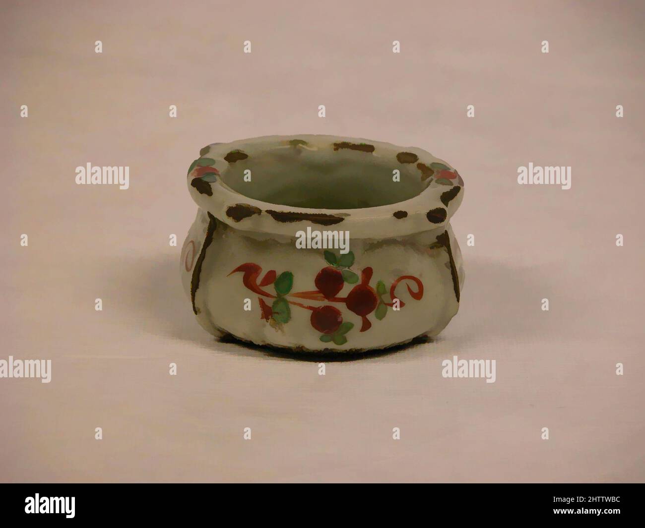 Art inspiré par Pot, env. 1650, Chine, Poterie, Diam. 2 3/4 po (7 cm), céramique, oeuvres classiques modernisées par Artotop avec une touche de modernité. Formes, couleur et valeur, impact visuel accrocheur sur l'art émotions par la liberté d'œuvres d'art d'une manière contemporaine. Un message intemporel qui cherche une nouvelle direction créative. Artistes qui se tournent vers le support numérique et créent le NFT Artotop Banque D'Images