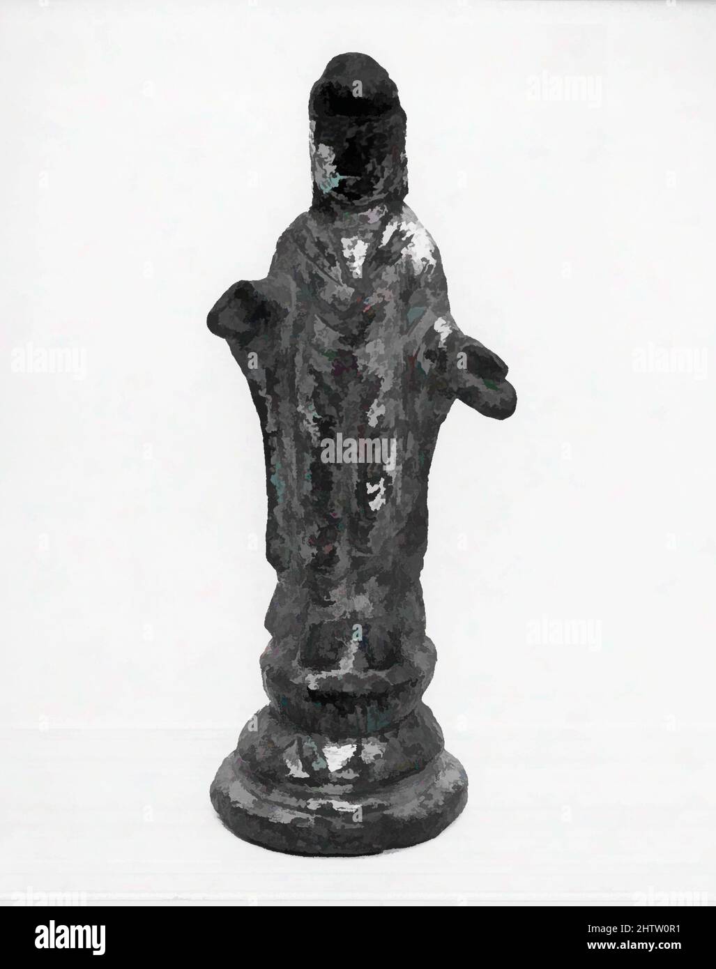 Art inspiré par Bouddha, Corée, bronze doré, H. 3 1/8 po. (7,9 cm), Sculpture, oeuvres classiques modernisées par Artotop avec une touche de modernité. Formes, couleur et valeur, impact visuel accrocheur sur l'art émotions par la liberté d'œuvres d'art d'une manière contemporaine. Un message intemporel qui cherche une nouvelle direction créative. Artistes qui se tournent vers le support numérique et créent le NFT Artotop Banque D'Images