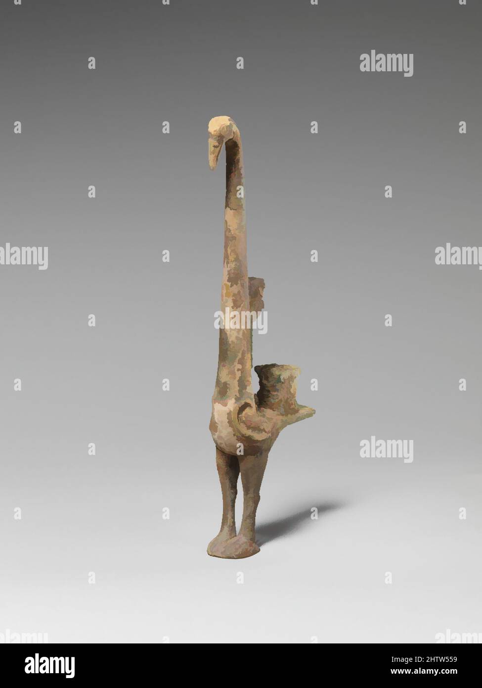 Art inspiré par Bird, dynastie Zhou de la fin de l'est (770–256 av. J.-C.), Chine, Bronze, H. 6 1/16 po. (15,4 cm), Metalwork, oeuvres classiques modernisées par Artotop avec une touche de modernité. Formes, couleur et valeur, impact visuel accrocheur sur l'art émotions par la liberté d'œuvres d'art d'une manière contemporaine. Un message intemporel qui cherche une nouvelle direction créative. Artistes qui se tournent vers le support numérique et créent le NFT Artotop Banque D'Images