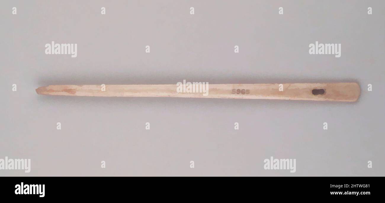 Art inspiré par l'aiguille, l'os, autre: 13/16 x 3/8 x 5 1/16 po. (2 x 0,9 x 12,8 cm, œuvres classiques modernisées par Artotop avec une touche de modernité. Formes, couleur et valeur, impact visuel accrocheur sur l'art émotions par la liberté d'œuvres d'art d'une manière contemporaine. Un message intemporel qui cherche une nouvelle direction créative. Artistes qui se tournent vers le support numérique et créent le NFT Artotop Banque D'Images