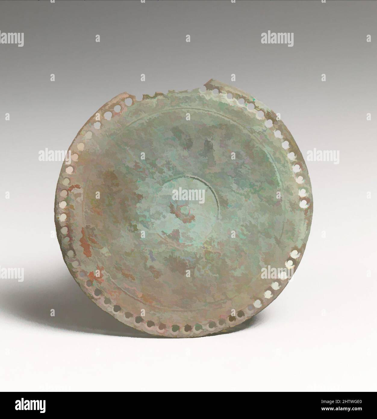 Art inspiré par Mirror, Roman, Cypriote, Bronze, autre: 3 1/8in. (7,9cm), bronzes, oeuvres classiques modernisées par Artotop avec une touche de modernité. Formes, couleur et valeur, impact visuel accrocheur sur l'art émotions par la liberté d'œuvres d'art d'une manière contemporaine. Un message intemporel qui cherche une nouvelle direction créative. Artistes qui se tournent vers le support numérique et créent le NFT Artotop Banque D'Images
