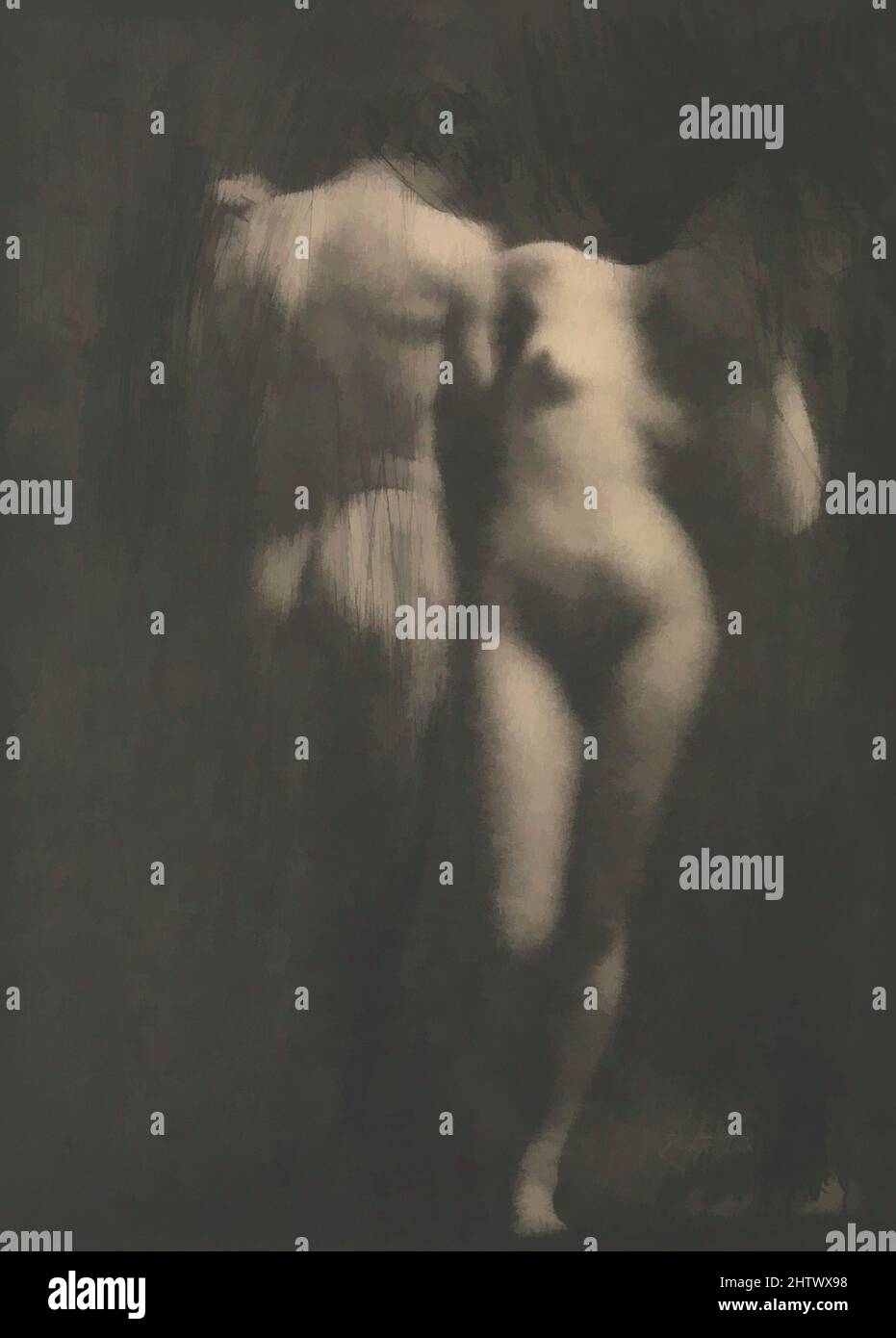 Art inspiré par Adam et Eve, 1900s, imprimé en 1909, Photogravure, 17,8 x 12,8 cm. (7 x 5 1/16 po.), photographies, Frank Eugene (américain, New York 1865–1936 Munich), né à New York de parents immigrants, Eugene est l'un des nombreux jeunes Allemands-Américains à se rendre à Munich pour étudier à The, œuvres classiques modernisées par Artotop avec un peu de modernité. Formes, couleur et valeur, impact visuel accrocheur sur l'art émotions par la liberté d'œuvres d'art d'une manière contemporaine. Un message intemporel qui cherche une nouvelle direction créative. Artistes qui se tournent vers le support numérique et créent le NFT Artotop Banque D'Images Art inspiré par Adam et Eve, 1900s, imprimé en 1909, Photogravure, 17,8 x 12,8 cm. (7 x 5 1/16 po.), photographies, Frank Eugene (américain, New York 1865–1936 Munich), né à New York de parents immigrants, Eugene est l'un des nombreux jeunes Allemands-Américains à se rendre à Munich pour étudier à The, œuvres classiques modernisées par Artotop avec un peu de modernité. Formes, couleur et valeur, impact visuel accrocheur sur l'art émotions par la liberté d'œuvres d'art d'une manière contemporaine. Un message intemporel qui cherche une nouvelle direction créative. Artistes qui se tournent vers le support numérique et créent le NFT Artotop Banque D'Images