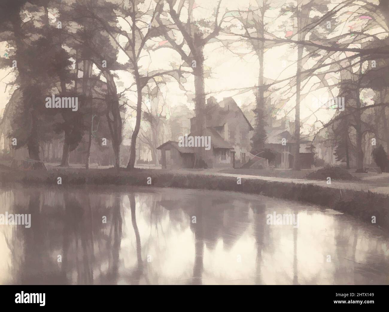 Art inspiré par Trianon, 1923–25, imprimé argent mat à partir de négatif de verre, image: 17 x 22,6 cm (6 11/16 x 8 7/8 in.), photographies, Eugène Atget (français, Libourne 1857–1927 Paris, oeuvres classiques modernisées par Artotop avec une touche de modernité. Formes, couleur et valeur, impact visuel accrocheur sur l'art émotions par la liberté d'œuvres d'art d'une manière contemporaine. Un message intemporel qui cherche une nouvelle direction créative. Artistes qui se tournent vers le support numérique et créent le NFT Artotop Banque D'Images