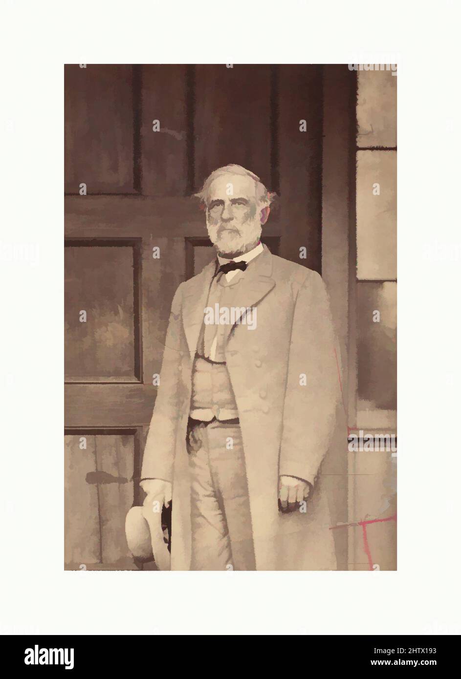Art inspiré par le général Robert E. Lee, 1865 ans, impression argentée à base d'albumine de négatif de verre, image : 14 × 9,3 cm (5 1/2 × 3 11/16 po), photographies, Mathew B. Brady (américain, né en Irlande, 1823?–1896 New York), le général confédéré Robert E. Lee a remis son armée à l'Union générale Ulysses S, œuvres classiques modernisées par Artotop avec une touche de modernité. Formes, couleur et valeur, impact visuel accrocheur sur l'art émotions par la liberté d'œuvres d'art d'une manière contemporaine. Un message intemporel qui cherche une nouvelle direction créative. Artistes qui se tournent vers le support numérique et créent le NFT Artotop Banque D'Images