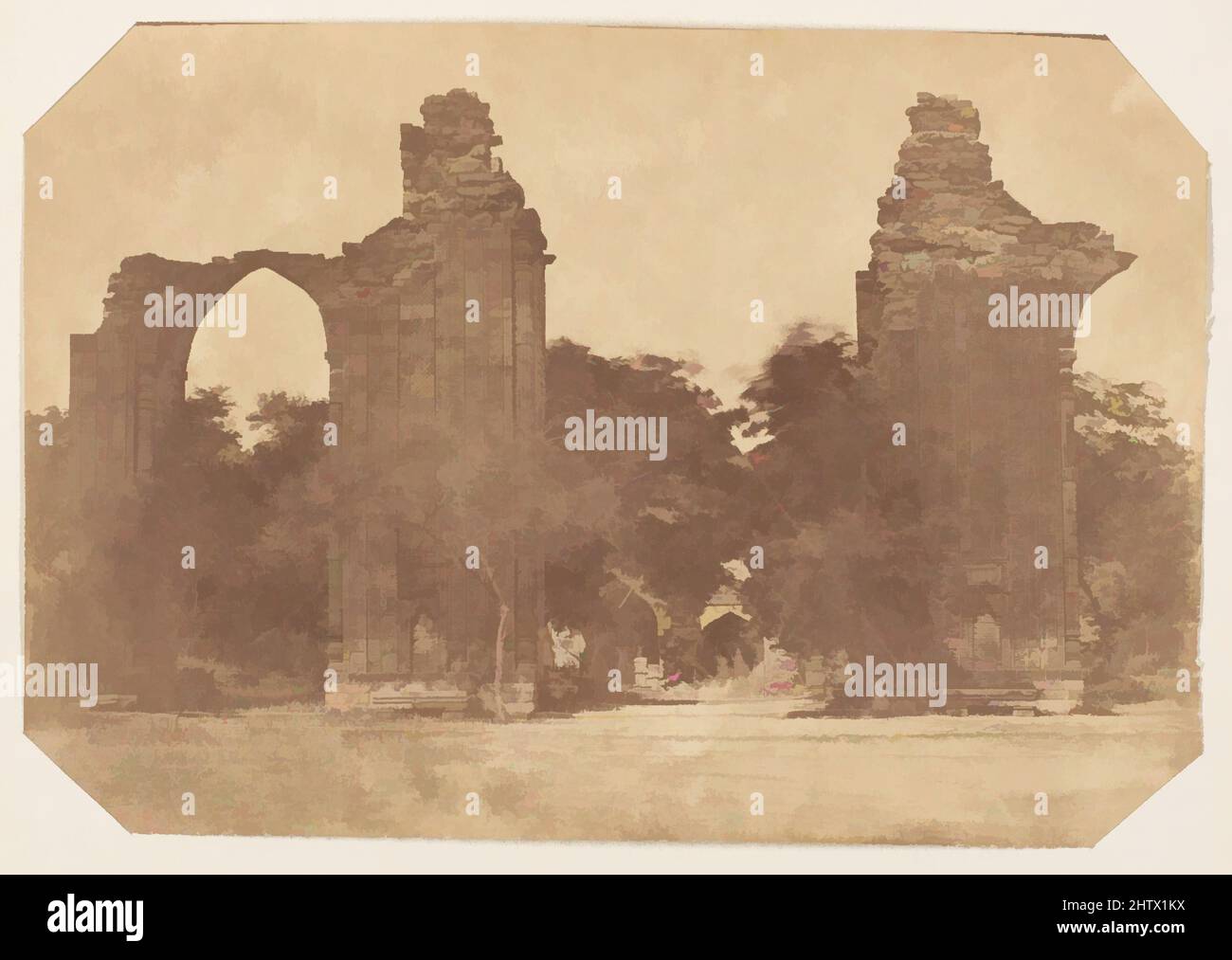 Art inspiré par les ruines à Old Delhi, 1850s, l'impression argentée d'albumine, image: 15,4 x 22,3 cm (6 1/16 x 8 3/4 po.), photographies, Inconnu, oeuvres classiques modernisées par Artotop avec un peu de modernité. Formes, couleur et valeur, impact visuel accrocheur sur l'art émotions par la liberté d'œuvres d'art d'une manière contemporaine. Un message intemporel qui cherche une nouvelle direction créative. Artistes qui se tournent vers le support numérique et créent le NFT Artotop Banque D'Images