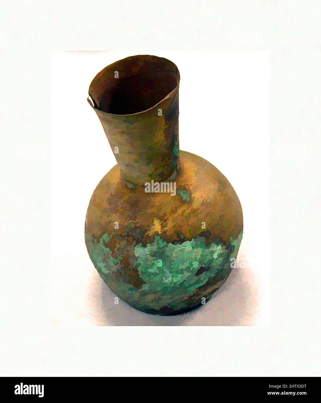 Art inspiré par la bouteille miniature, 11th–fin 15th siècle, Pérou, Chimú ou Chancay, argent, Doré, hauteur: 3 1/8in. (7,9cm), Métal-Containers, oeuvres classiques modernisées par Artotop avec une touche de modernité. Formes, couleur et valeur, impact visuel accrocheur sur l'art émotions par la liberté d'œuvres d'art d'une manière contemporaine. Un message intemporel qui cherche une nouvelle direction créative. Artistes qui se tournent vers le support numérique et créent le NFT Artotop Banque D'Images