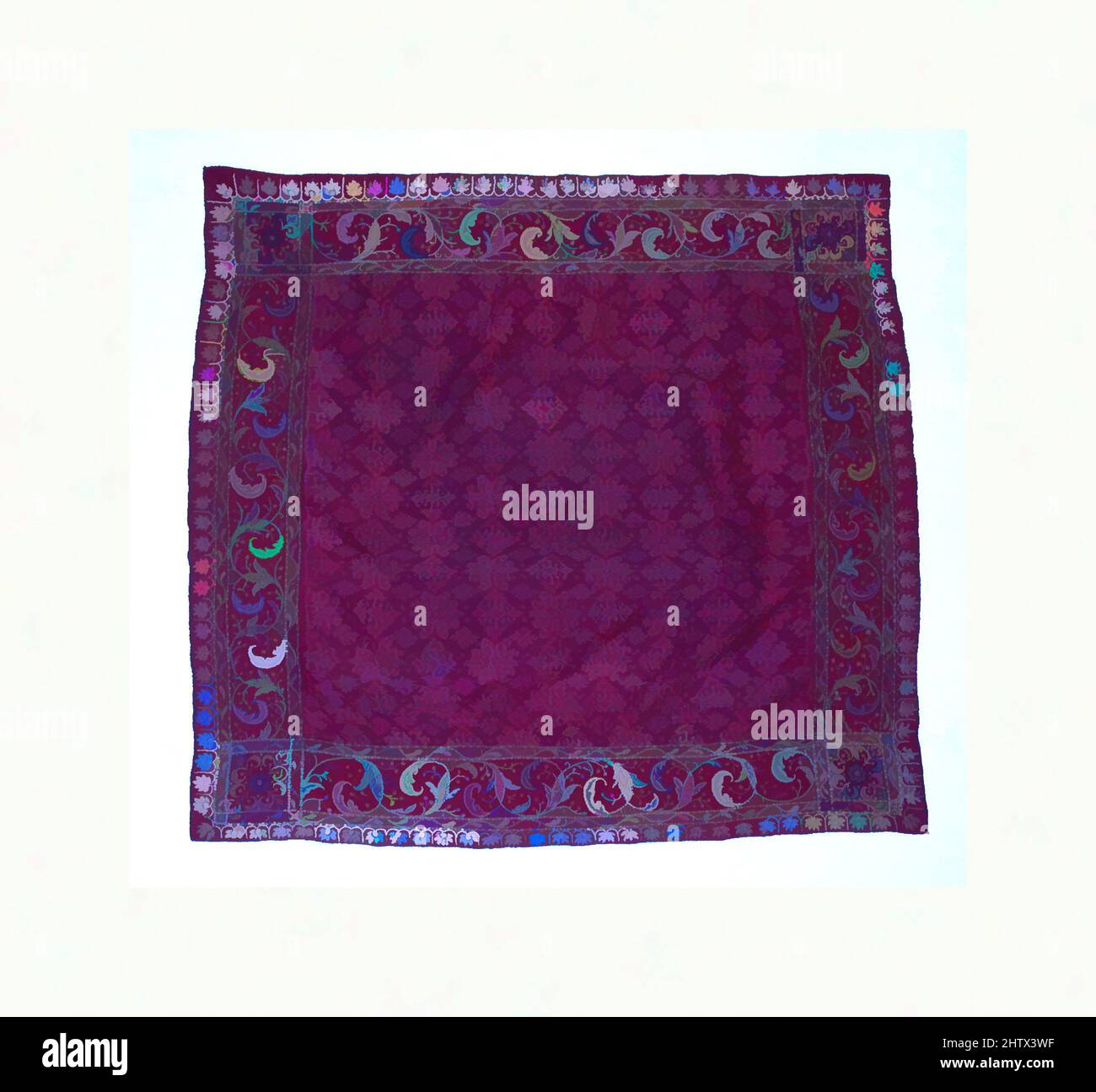 Art inspiré par HeadCloth, 18th–19th Century, Indonésie, Sumatra, Palembang, Palembang, soie, H x l : 34 1/4 x 34 1/4 po (87 x 87 cm), textiles-Woven, oeuvres classiques modernisées par Artotop avec une touche de modernité. Formes, couleur et valeur, impact visuel accrocheur sur l'art émotions par la liberté d'œuvres d'art d'une manière contemporaine. Un message intemporel qui cherche une nouvelle direction créative. Artistes qui se tournent vers le support numérique et créent le NFT Artotop Banque D'Images