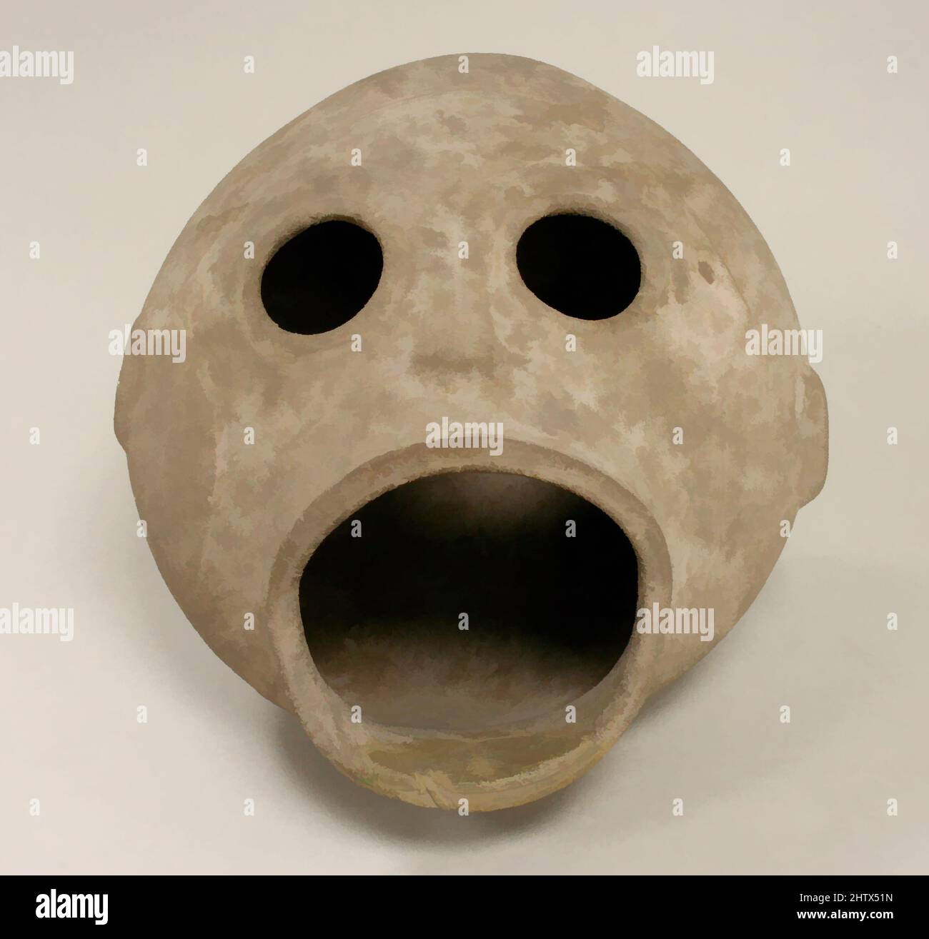 Art inspiré par le vaisseau à tête de singe en céramique, 14th–15th siècle, Mexique, Méso-Amérique, Oaxaca, Mexicain, céramique, H. 8 7/16 x L. 7 1/2 x D. 5 1/4 po. (21,5 x 19,1 x 13,3 cm), Ceramics-Containers, oeuvres classiques modernisées par Artotop avec une touche de modernité. Formes, couleur et valeur, impact visuel accrocheur sur l'art émotions par la liberté d'œuvres d'art d'une manière contemporaine. Un message intemporel qui cherche une nouvelle direction créative. Artistes qui se tournent vers le support numérique et créent le NFT Artotop Banque D'Images