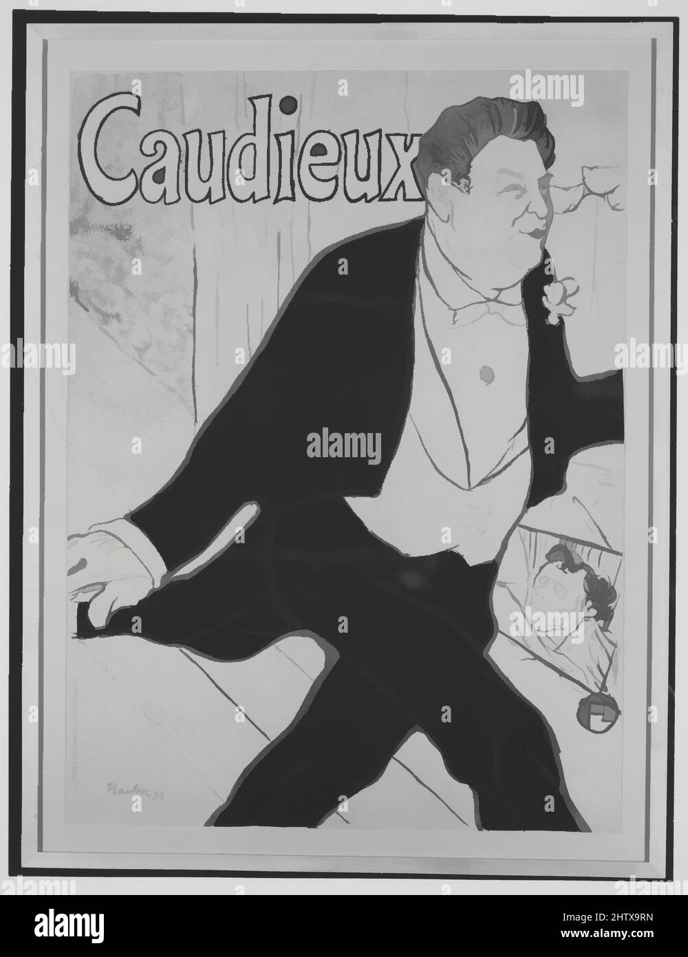 Art inspiré par Caudieux, 1893, lithographie imprimée en quatre couleurs; papier vélin machine, feuille: 50 3/16 x 36 5/8 po. (127,5 x 93 cm), Henri de Toulouse-Lautrec (français, Albi 1864–1901 Saint-André-du-Bois, oeuvres classiques modernisées par Artotop avec une touche de modernité. Formes, couleur et valeur, impact visuel accrocheur sur l'art émotions par la liberté d'œuvres d'art d'une manière contemporaine. Un message intemporel qui cherche une nouvelle direction créative. Artistes qui se tournent vers le support numérique et créent le NFT Artotop Banque D'Images
