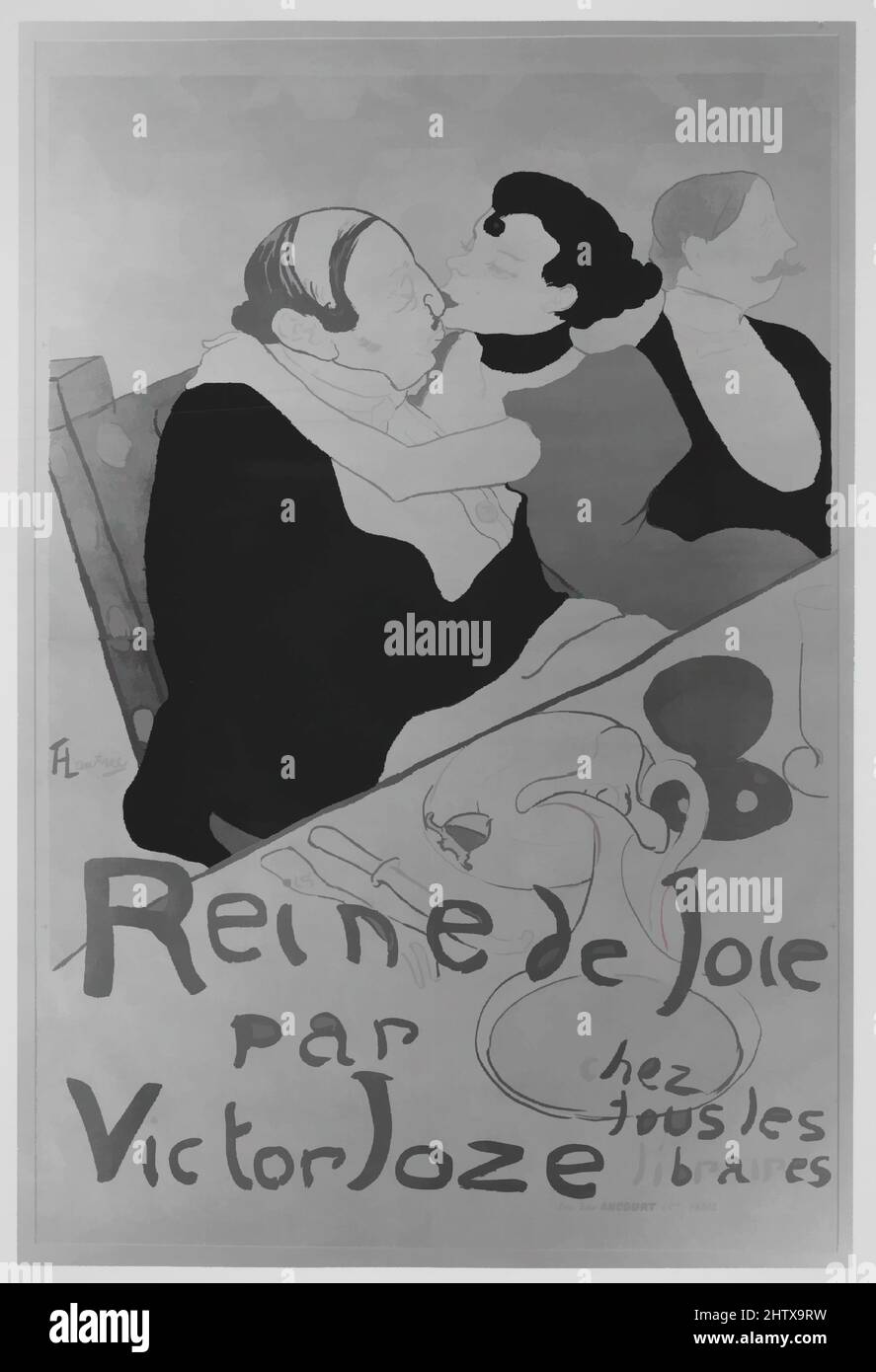 Art inspiré par Reine de joie, 1892, lithographie imprimé en quatre couleurs; papier vélin machine, feuille: 59 1/16 x 39 3/16 po. (150 x 99,5 cm), Henri de Toulouse-Lautrec (français, Albi 1864–1901 Saint-André-du-Bois, oeuvres classiques modernisées par Artotop avec une touche de modernité. Formes, couleur et valeur, impact visuel accrocheur sur l'art émotions par la liberté d'œuvres d'art d'une manière contemporaine. Un message intemporel qui cherche une nouvelle direction créative. Artistes qui se tournent vers le support numérique et créent le NFT Artotop Banque D'Images