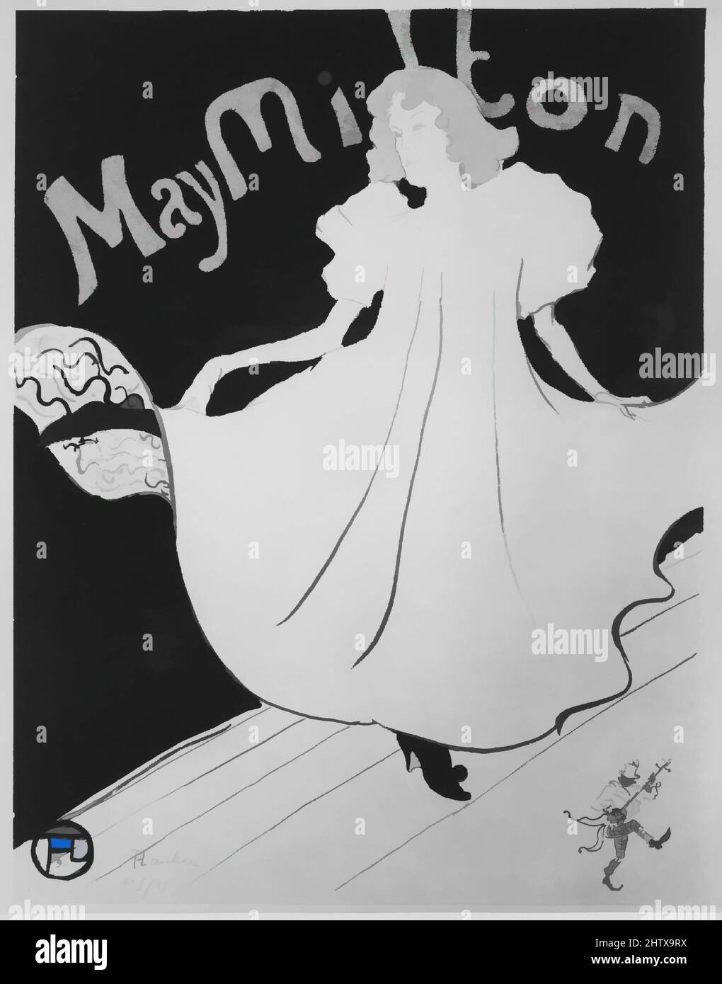 Art inspiré par May Milton, 1895, Lithographie imprimé en cinq couleurs; papier vélin machine, feuille: 31 1/2 x 24 7/16 po. (80 x 62,1 cm), Henri de Toulouse-Lautrec (français, Albi 1864–1901 Saint-André-du-Bois, oeuvres classiques modernisées par Artotop avec une touche de modernité. Formes, couleur et valeur, impact visuel accrocheur sur l'art émotions par la liberté d'œuvres d'art d'une manière contemporaine. Un message intemporel qui cherche une nouvelle direction créative. Artistes qui se tournent vers le support numérique et créent le NFT Artotop Banque D'Images