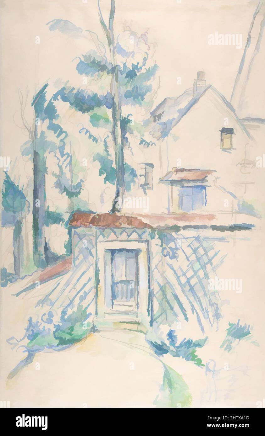 Art inspiré par entrée de jardin, s.d., aquarelle sur graphite, feuille : 18 13/16 x 12 5/16 po. (47,8 x 31,2cm), dessins, Paul Cézanne (français, Aix-en-Provence 1839–1906 Aix-en-Provence, oeuvres classiques modernisées par Artotop avec une touche de modernité. Formes, couleur et valeur, impact visuel accrocheur sur l'art émotions par la liberté d'œuvres d'art d'une manière contemporaine. Un message intemporel qui cherche une nouvelle direction créative. Artistes qui se tournent vers le support numérique et créent le NFT Artotop Banque D'Images