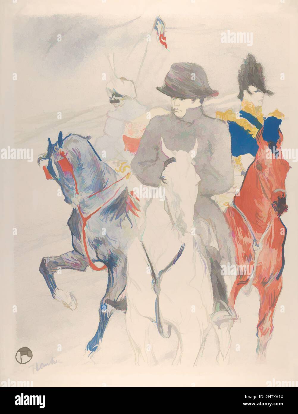 Art inspiré de Napoléon, 1895, lithographie crayon, pinceau et spatter imprimé en six couleurs sur papier vélin; état seulement, image: 23 3/8 × 18 1/8 po. (59,3 × 46 cm), estampes, Henri de Toulouse-Lautrec (français, Albi 1864–1901 Saint-André-du-Bois, oeuvres classiques modernisées par Artotop avec une touche de modernité. Formes, couleur et valeur, impact visuel accrocheur sur l'art émotions par la liberté d'œuvres d'art d'une manière contemporaine. Un message intemporel qui cherche une nouvelle direction créative. Artistes qui se tournent vers le support numérique et créent le NFT Artotop Banque D'Images