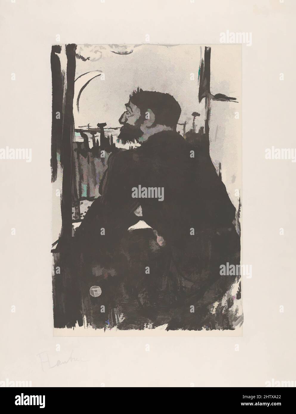 Art inspiré par nuit Blanche, 1893, lithographie à la brosse et à la pâte à papier à gratter imprimée en noir sur papier à clous de girofle; état seulement, feuille: 14 3/16 × 10 5/8 po. (36 × 27 cm), estampes, Henri de Toulouse-Lautrec (français, Albi 1864–1901 Saint-André-du-Bois, oeuvres classiques modernisées par Artotop avec une touche de modernité. Formes, couleur et valeur, impact visuel accrocheur sur l'art émotions par la liberté d'œuvres d'art d'une manière contemporaine. Un message intemporel qui cherche une nouvelle direction créative. Artistes qui se tournent vers le support numérique et créent le NFT Artotop Banque D'Images