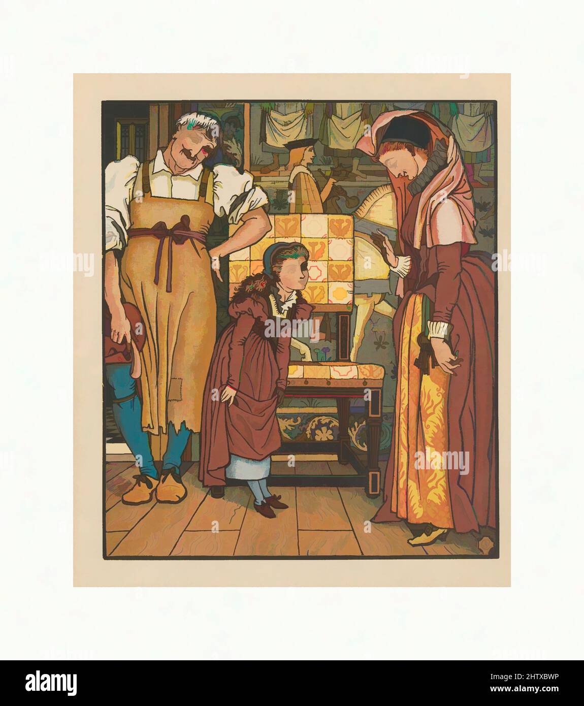 Art inspiré par le livre photo Goody Two Shoes, 1874–76, illustrations : gravure en bois, imprimé en couleurs, 10 11/16 x 9 7/16 x 1/2in. (27,1 x 24 x 1,3cm), Livres, oeuvres classiques modernisées par Artotop avec une touche de modernité. Formes, couleur et valeur, impact visuel accrocheur sur l'art émotions par la liberté d'œuvres d'art d'une manière contemporaine. Un message intemporel qui cherche une nouvelle direction créative. Artistes qui se tournent vers le support numérique et créent le NFT Artotop Banque D'Images