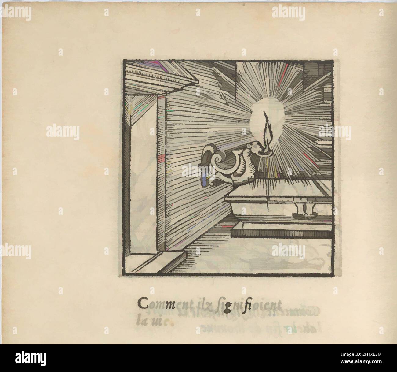 Art inspiré par Orus Apollo de Aegypte, 1543, Woodcut, total : 6 1/8 po (15,5 cm), Livres, oeuvres classiques modernisées par Artotop avec une touche de modernité. Formes, couleur et valeur, impact visuel accrocheur sur l'art émotions par la liberté d'œuvres d'art d'une manière contemporaine. Un message intemporel qui cherche une nouvelle direction créative. Artistes qui se tournent vers le support numérique et créent le NFT Artotop Banque D'Images
