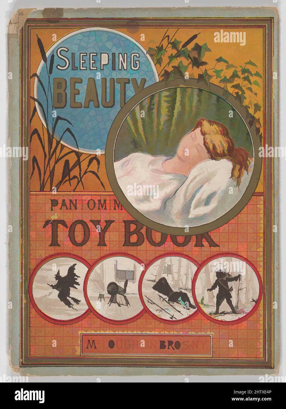 Art inspiré par Sleeping Beauty, CA. 1880, illustrations : lithographie couleur, 10 1/16 x 7 5/16 x 3/16 po. (25,5 x 18,5 x 0,5 cm), Livres, oeuvres classiques modernisées par Artotop avec une touche de modernité. Formes, couleur et valeur, impact visuel accrocheur sur l'art émotions par la liberté d'œuvres d'art d'une manière contemporaine. Un message intemporel qui cherche une nouvelle direction créative. Artistes qui se tournent vers le support numérique et créent le NFT Artotop Banque D'Images