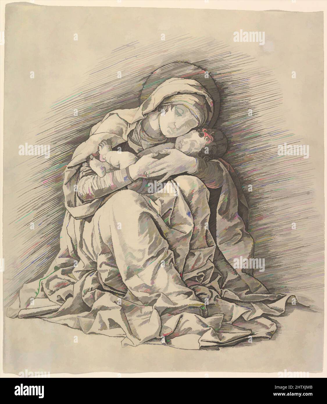 Art inspiré par la Vierge à l'enfant, env. 1485–91, gravure, image : 8 1/8 x 8 3/16 cm (20,6 x 20,8 cm), Prints, Andrea Mantegna (Italien, Isola di Carturo 1430/31–1506 Mantua, oeuvres classiques modernisées par Artotop avec une touche de modernité. Formes, couleur et valeur, impact visuel accrocheur sur l'art émotions par la liberté d'œuvres d'art d'une manière contemporaine. Un message intemporel qui cherche une nouvelle direction créative. Artistes qui se tournent vers le support numérique et créent le NFT Artotop Banque D'Images Art inspiré par la Vierge à l'enfant, env. 1485–91, gravure, image : 8 1/8 x 8 3/16 cm (20,6 x 20,8 cm), Prints, Andrea Mantegna (Italien, Isola di Carturo 1430/31–1506 Mantua, oeuvres classiques modernisées par Artotop avec une touche de modernité. Formes, couleur et valeur, impact visuel accrocheur sur l'art émotions par la liberté d'œuvres d'art d'une manière contemporaine. Un message intemporel qui cherche une nouvelle direction créative. Artistes qui se tournent vers le support numérique et créent le NFT Artotop Banque D'Images