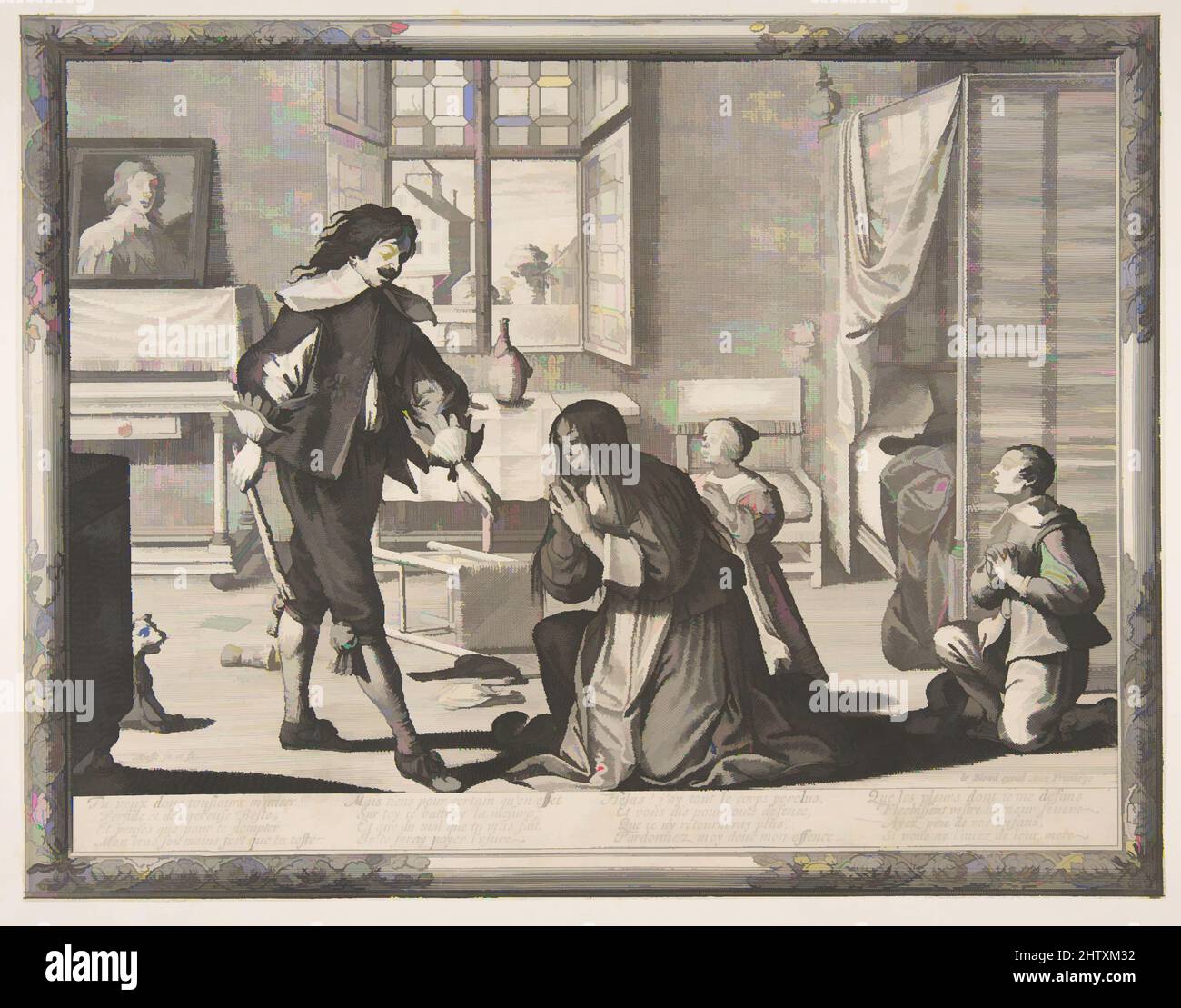 Art inspiré par la femmeBeater, ca. 1633, gravure avec gravure