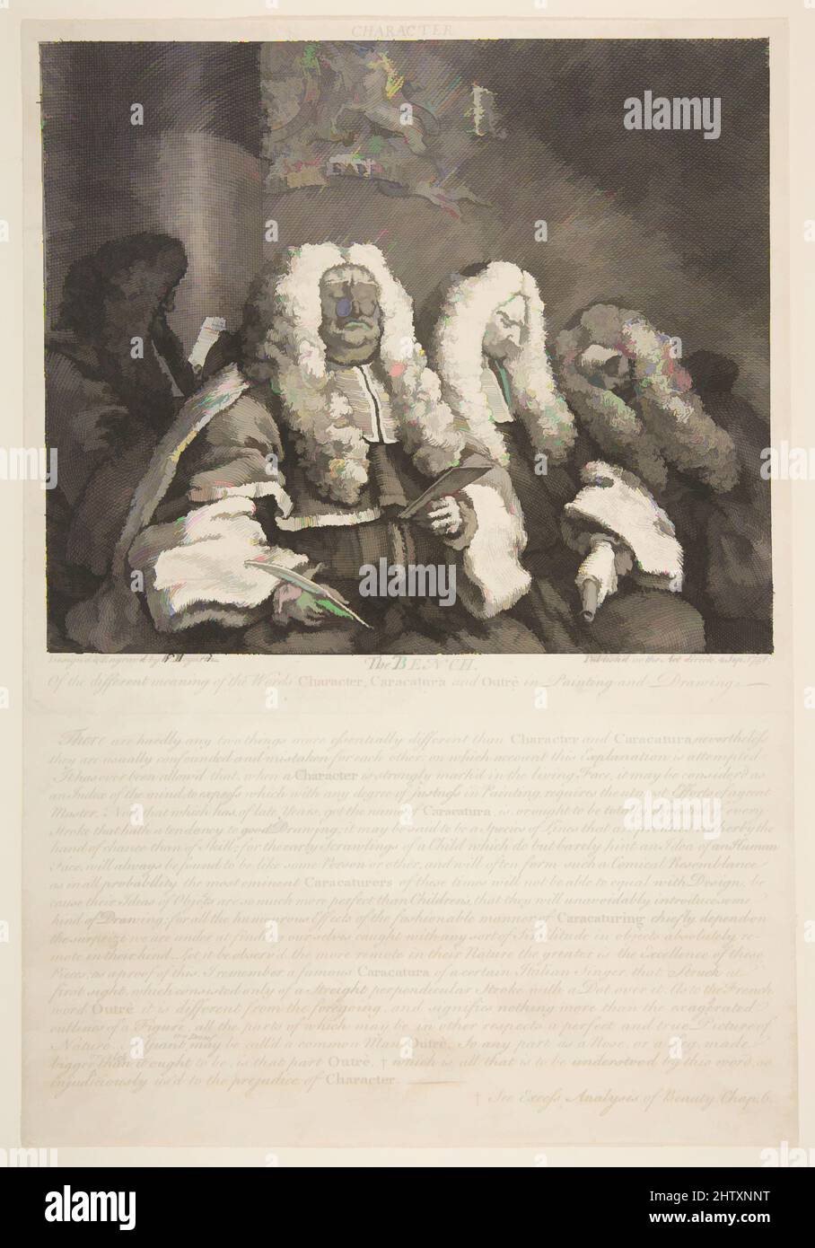 Art inspiré par le Banc, septembre 1758, gravure et gravure; troisième état de cinq, feuille: 12 x 8 3/8 po. (30,5 x 21,2 cm), Prints, William Hogarth (Britannique, Londres 1697–1764 Londres, œuvres classiques modernisées par Artotop avec une touche de modernité. Formes, couleur et valeur, impact visuel accrocheur sur l'art émotions par la liberté d'œuvres d'art d'une manière contemporaine. Un message intemporel qui cherche une nouvelle direction créative. Artistes qui se tournent vers le support numérique et créent le NFT Artotop Banque D'Images