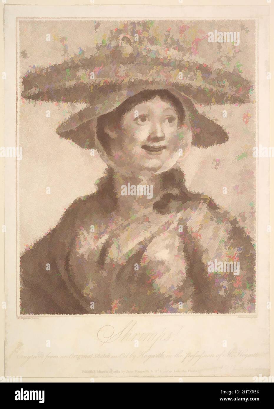 Art inspiré par les crevettes!, 25 mars 1782, gravure en crépettes, feuille : 10 3/16 x 7 5/16 po. (25,8 x 18,5 cm), Prints, d'après William Hogarth (britannique, Londres 1697–1764 Londres, les œuvres classiques modernisées par Artotop avec une touche de modernité. Formes, couleur et valeur, impact visuel accrocheur sur l'art émotions par la liberté d'œuvres d'art d'une manière contemporaine. Un message intemporel qui cherche une nouvelle direction créative. Artistes qui se tournent vers le support numérique et créent le NFT Artotop Banque D'Images