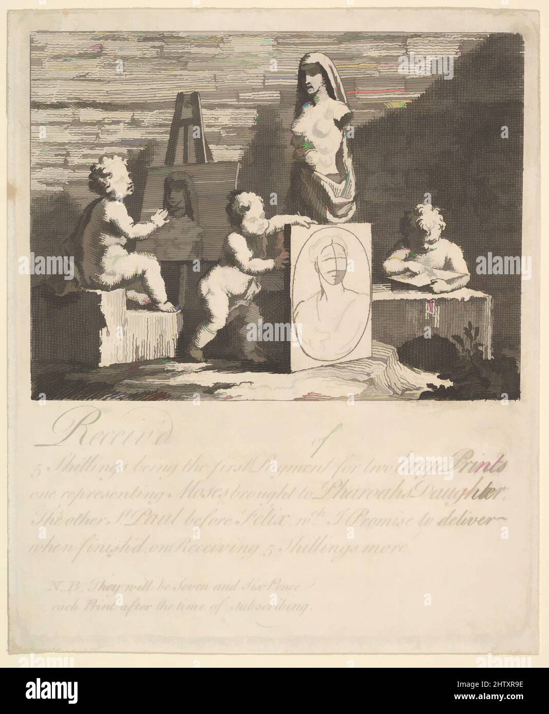 Art inspiré par Boys Peeping at nature, 1751, gravure et gravure ; État tardif, plaque : 5 15/16 x 4 15/16 po. (15,1 x 12,5 cm), Prints, William Hogarth (Britannique, Londres 1697–1764 Londres, œuvres classiques modernisées par Artotop avec une touche de modernité. Formes, couleur et valeur, impact visuel accrocheur sur l'art émotions par la liberté d'œuvres d'art d'une manière contemporaine. Un message intemporel qui cherche une nouvelle direction créative. Artistes qui se tournent vers le support numérique et créent le NFT Artotop Banque D'Images