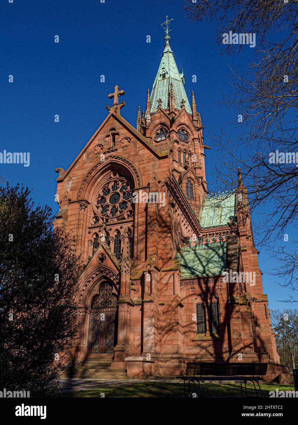 Grande chapelle Buriale ducale, parc du Palais, Karlsruhe, Bade-Wurtemberg, Allemagne Banque D'Images