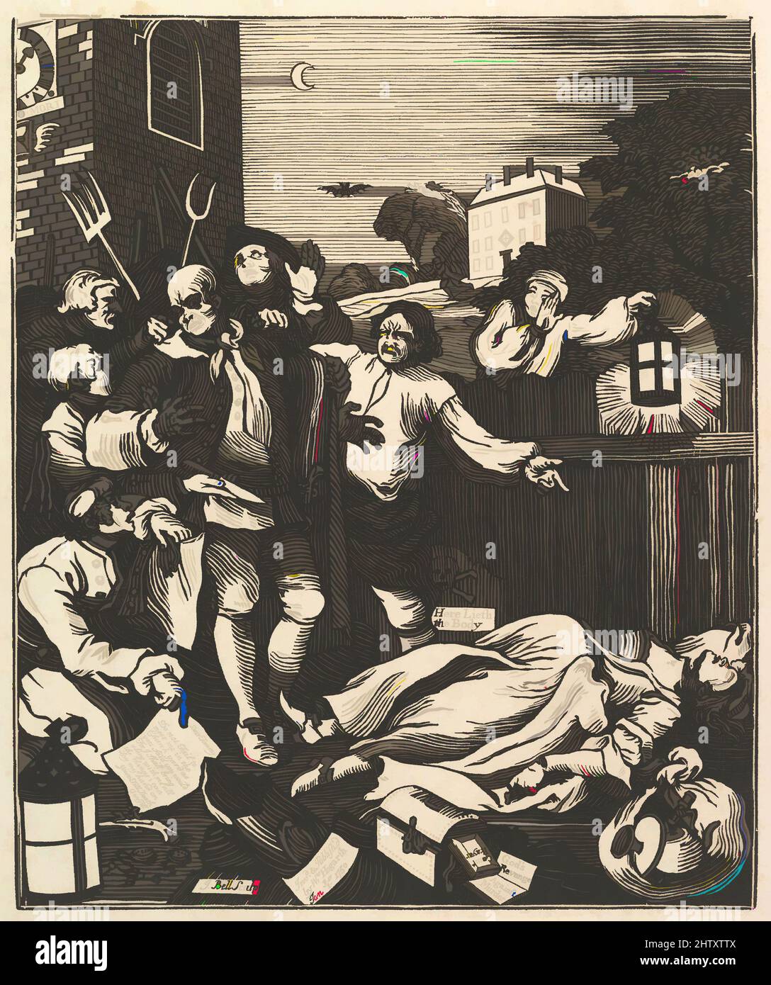 Art inspiré par la cruauté dans la perfection, 1790, Woodcut; premier état de deux, assiette: 17 11/16 x 14 3/4 po. (45 x 37,5 cm), Prints, d'après William Hogarth (britannique, Londres 1697–1764 Londres, les œuvres classiques modernisées par Artotop avec une touche de modernité. Formes, couleur et valeur, impact visuel accrocheur sur l'art émotions par la liberté d'œuvres d'art d'une manière contemporaine. Un message intemporel qui cherche une nouvelle direction créative. Artistes qui se tournent vers le support numérique et créent le NFT Artotop Banque D'Images