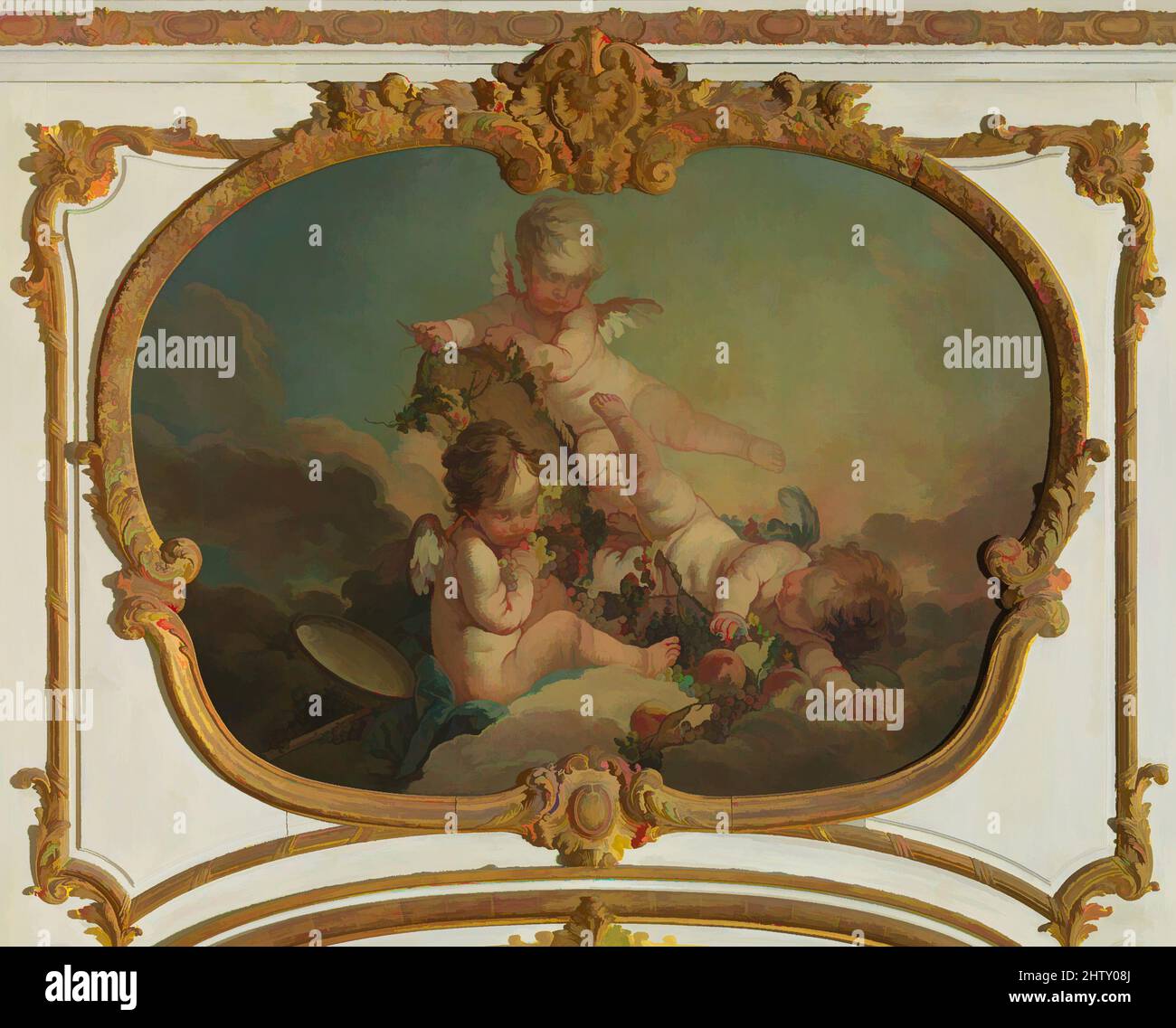 Art inspiré par Allegory de l'automne, 1753, huile sur toile, irrégulier, 44 3/4 x 63 3/4 po. (113,7 x 161,9 cm), peintures, François Boucher (français, Paris 1703–1770 Paris) et Workshop, œuvres classiques modernisées par Artotop avec une touche de modernité. Formes, couleur et valeur, impact visuel accrocheur sur l'art émotions par la liberté d'œuvres d'art d'une manière contemporaine. Un message intemporel qui cherche une nouvelle direction créative. Artistes qui se tournent vers le support numérique et créent le NFT Artotop Banque D'Images