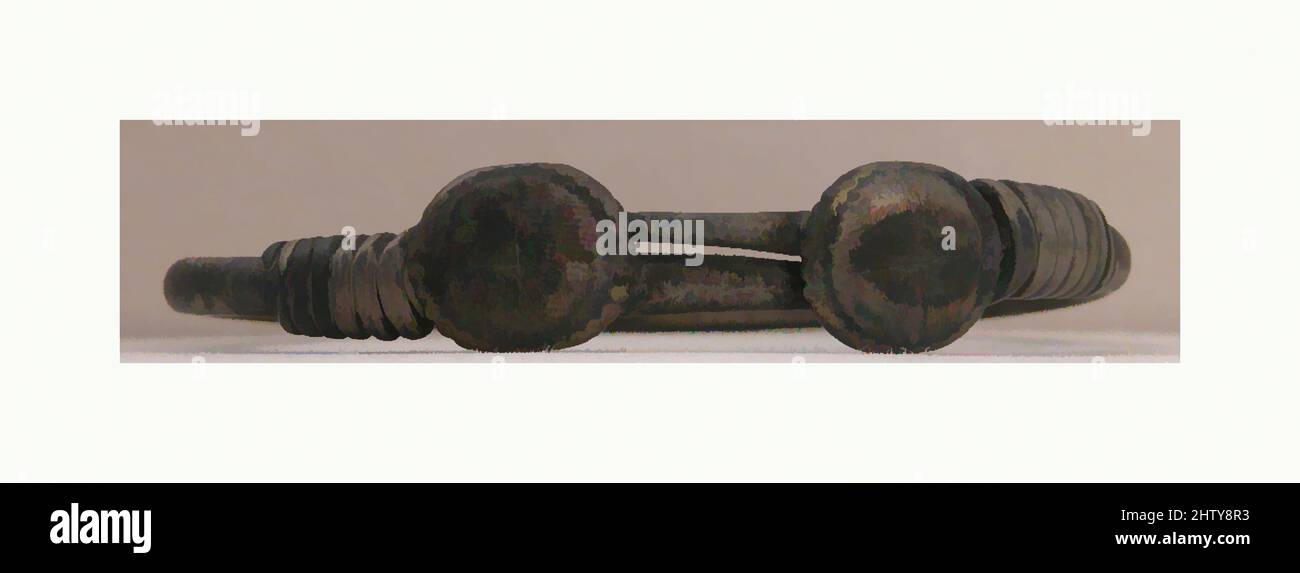 Art inspiré par Bracelet, 5th–8th siècle, de Palestine, Sbaita, argent, H. 1/2 po (1,3 cm), Métal, oeuvres classiques modernisées par Artotop avec une touche de modernité. Formes, couleur et valeur, impact visuel accrocheur sur l'art émotions par la liberté d'œuvres d'art d'une manière contemporaine. Un message intemporel qui cherche une nouvelle direction créative. Artistes qui se tournent vers le support numérique et créent le NFT Artotop Banque D'Images