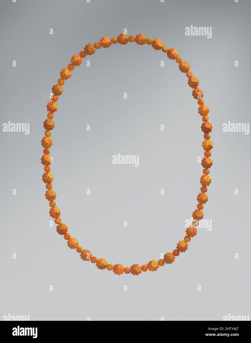 Art inspiré par le collier, 12th–13th siècle, attribué à l'Iran, Or (feuille); granulation et fil torsadé, bijoux, oeuvres classiques modernisées par Artotop avec une touche de modernité. Formes, couleur et valeur, impact visuel accrocheur sur l'art émotions par la liberté d'œuvres d'art d'une manière contemporaine. Un message intemporel qui cherche une nouvelle direction créative. Artistes qui se tournent vers le support numérique et créent le NFT Artotop Banque D'Images