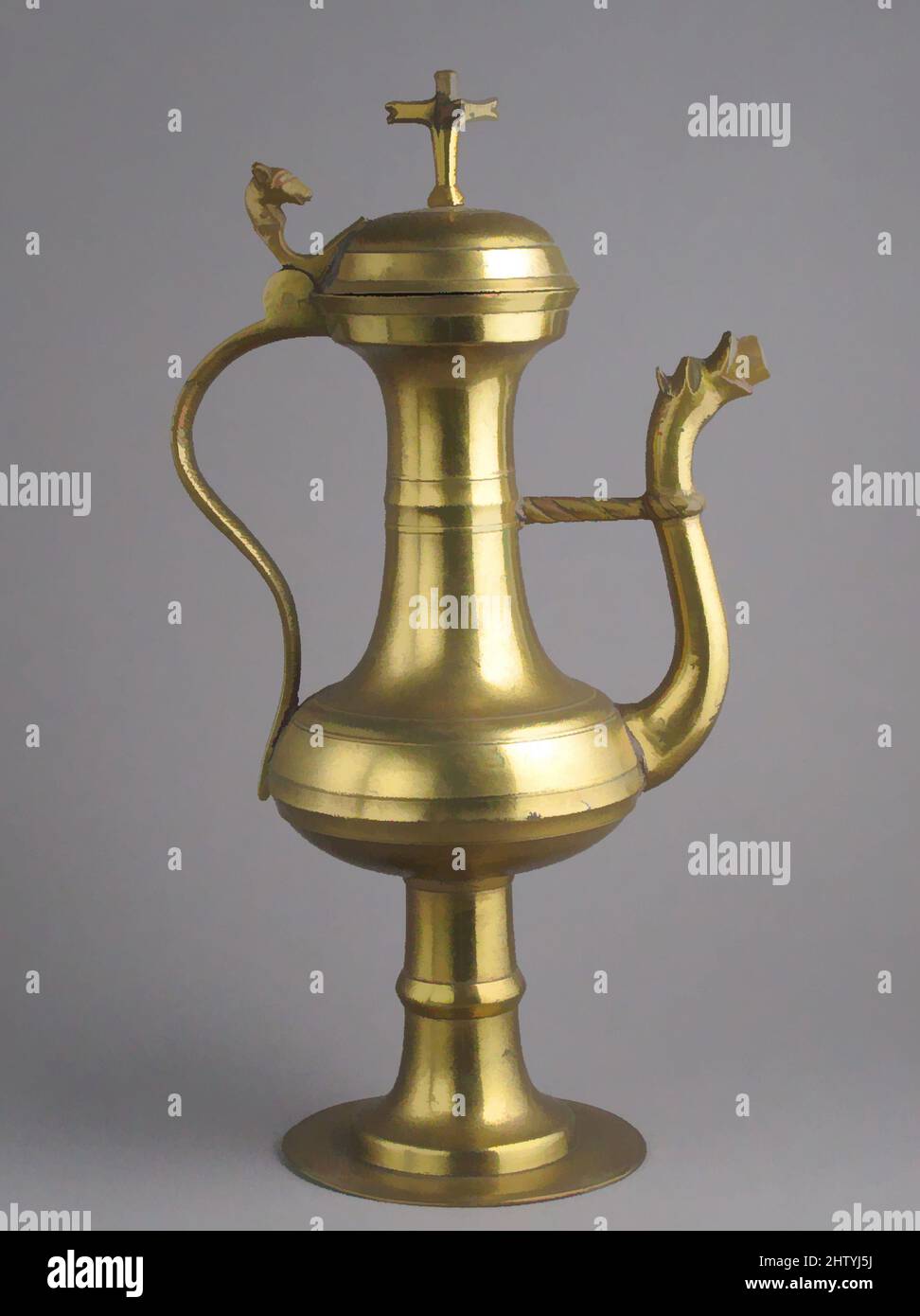 Art inspiré par l'égout, 15th siècle, allemand, alliage de cuivre, total: 13 9/16 x 7 1/2 x 4 3/4 po. (34,5 x 19,1 x 12 cm), Metalwork-alliage de cuivre, oeuvres classiques modernisées par Artotop avec une touche de modernité. Formes, couleur et valeur, impact visuel accrocheur sur l'art émotions par la liberté d'œuvres d'art d'une manière contemporaine. Un message intemporel qui cherche une nouvelle direction créative. Artistes qui se tournent vers le support numérique et créent le NFT Artotop Banque D'Images