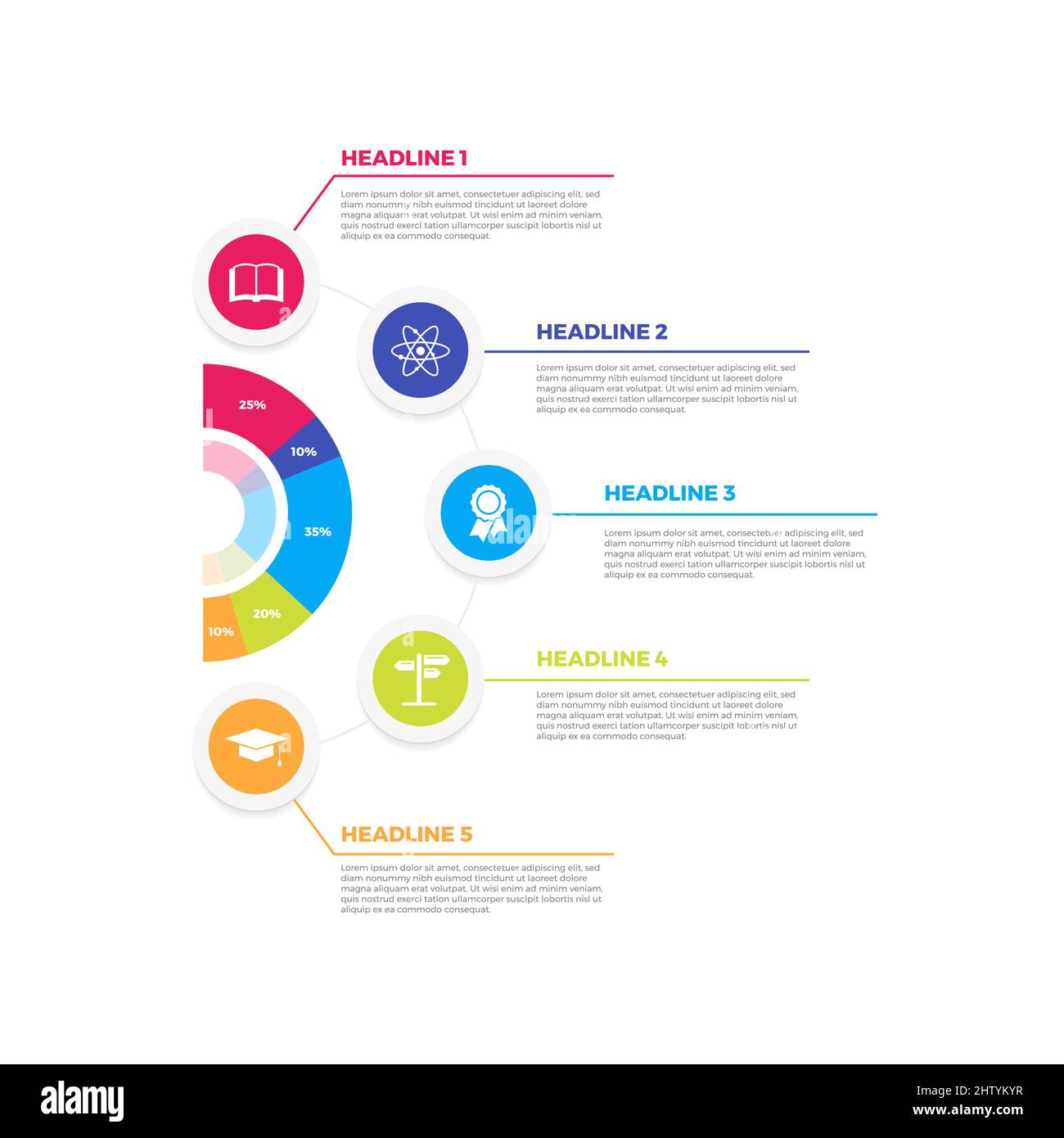 Infographie Elements Design Illustration de Vecteur
