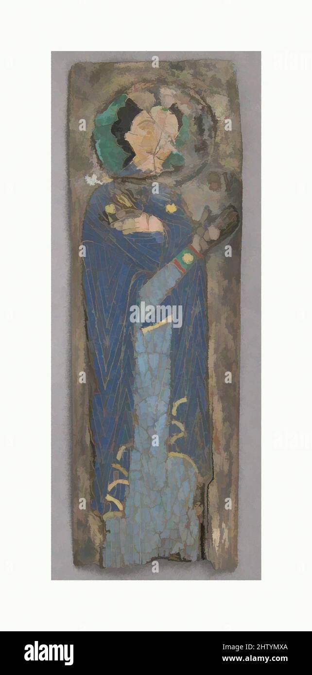 Art inspiré de la plaque de la Vierge, 12th siècle, byzantin, émail cloisonné, doré argenté, Total : 4 5/16 x 1 9/16 x 3/16 pouces (10,9 x 3,9 x 0,4 cm), émail-cloisonné, oeuvres classiques modernisées par Artotop avec une touche de modernité. Formes, couleur et valeur, impact visuel accrocheur sur l'art émotions par la liberté d'œuvres d'art d'une manière contemporaine. Un message intemporel qui cherche une nouvelle direction créative. Artistes qui se tournent vers le support numérique et créent le NFT Artotop Banque D'Images