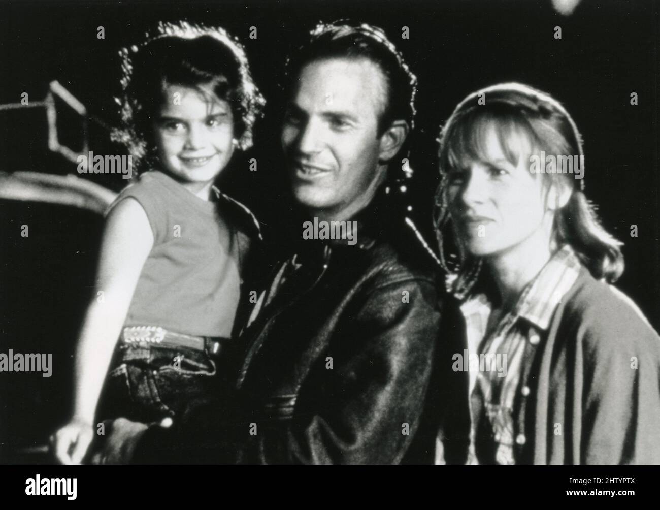 L'acteur américain Kevin Costner, Amy Madigan, et Gaby Hoffmann dans le film Field of Dreams, USA 1989 Banque D'Images