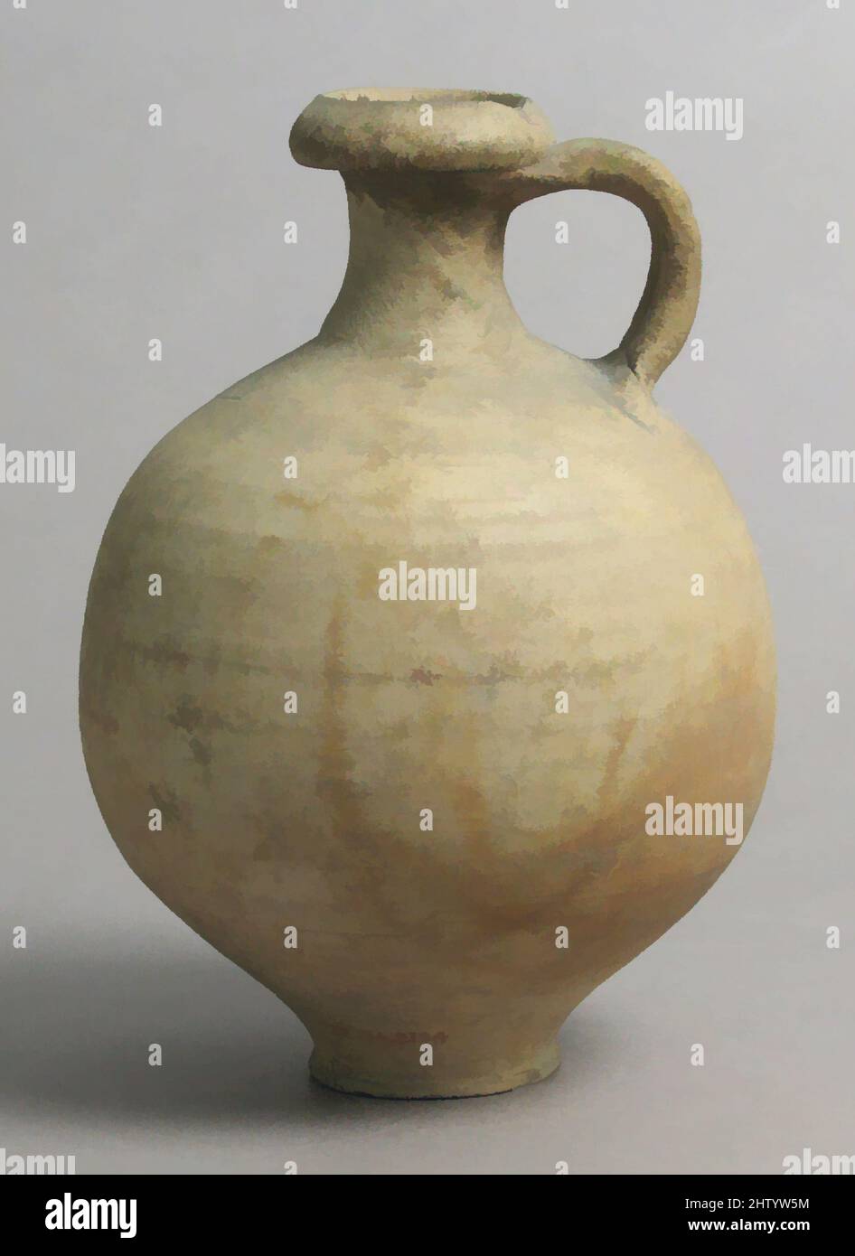 Art inspiré par Jug, 15th siècle, français, faïence, total : 7 1/2 x 5 3/16 po (19 x 13,1 cm), céramique, œuvres classiques modernisées par Artotop avec une touche de modernité. Formes, couleur et valeur, impact visuel accrocheur sur l'art émotions par la liberté d'œuvres d'art d'une manière contemporaine. Un message intemporel qui cherche une nouvelle direction créative. Artistes qui se tournent vers le support numérique et créent le NFT Artotop Banque D'Images