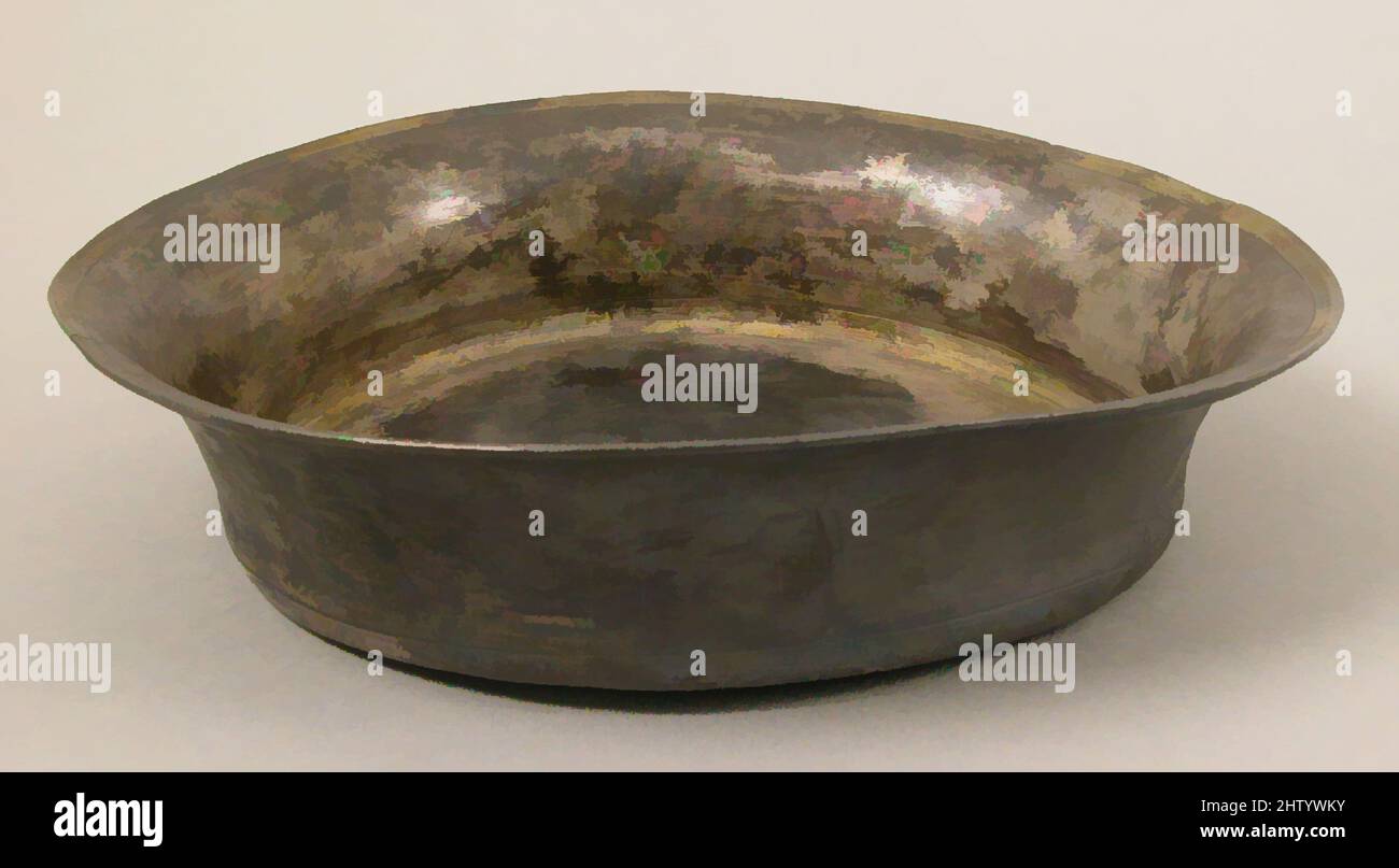 Art inspiré par Paten, 5th–6th siècle, byzantin, argent, doré partiel, Total : 9 1/8 x 2 1/16 po (23,2 x 5,3 cm), le travail de la métallurgie-argent, les patens et les calices étaient les récipients essentiels pour le pain et le vin de la Divine Liturgie (Eucharistie) à Byzance. Les œuvres classiques spécialement estampillées et modernisées par Artotop avec une touche de modernité. Formes, couleur et valeur, impact visuel accrocheur sur l'art émotions par la liberté d'œuvres d'art d'une manière contemporaine. Un message intemporel qui cherche une nouvelle direction créative. Artistes qui se tournent vers le support numérique et créent le NFT Artotop Banque D'Images