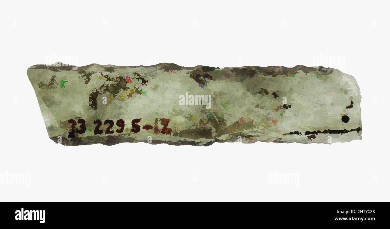 Art inspiré par Glass fragment, 14th Century, européen, verre incolore, total: 2 x 1/2 po. (5,1 x 1,3 cm), vitraux, oeuvres classiques modernisées par Artotop avec une touche de modernité. Formes, couleur et valeur, impact visuel accrocheur sur l'art émotions par la liberté d'œuvres d'art d'une manière contemporaine. Un message intemporel qui cherche une nouvelle direction créative. Artistes qui se tournent vers le support numérique et créent le NFT Artotop Banque D'Images